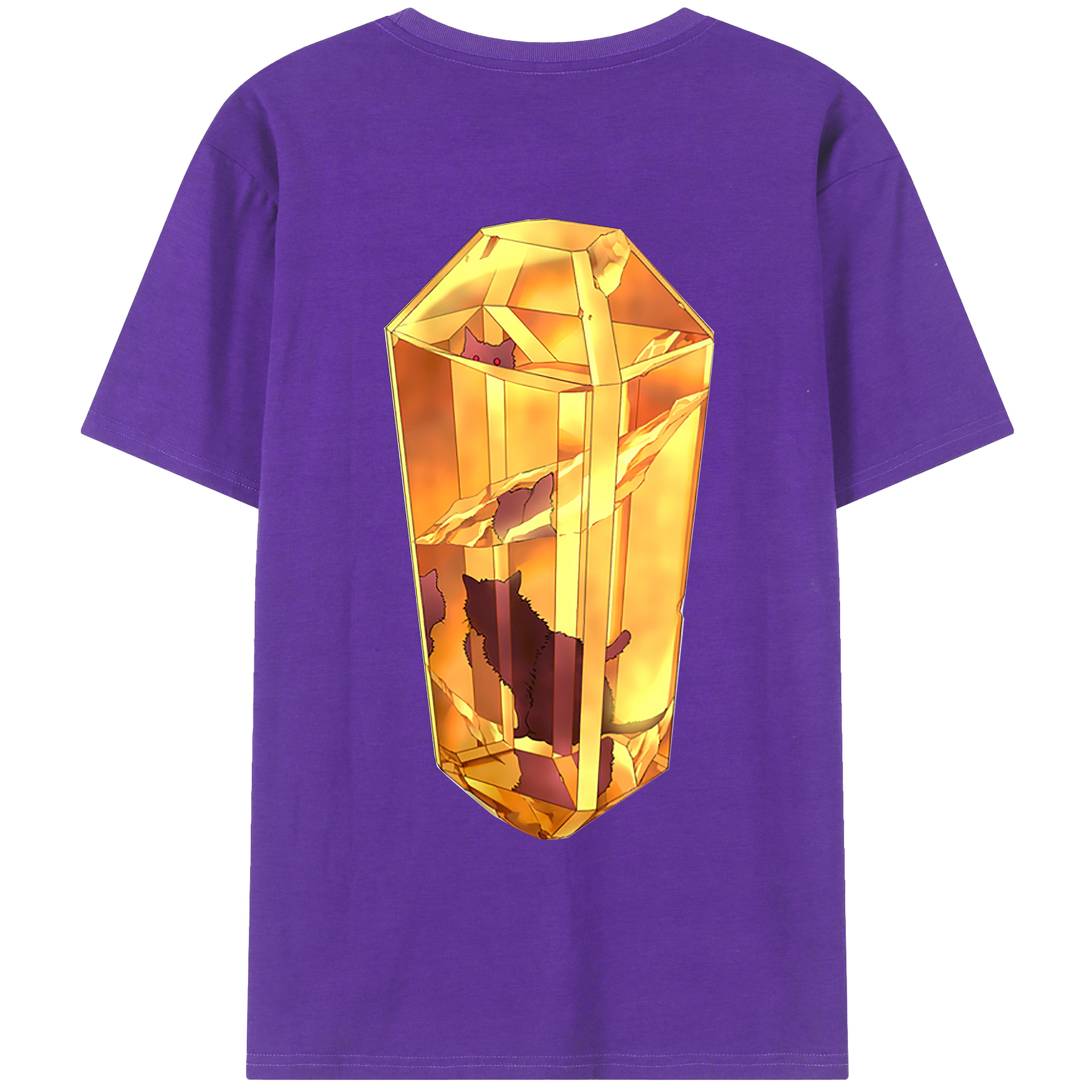 （画像用） 遊☆戯☆王 Yu-Gi-Oh! 綿100％ メンズ半袖Tシャツ（バックプリント） 通気性