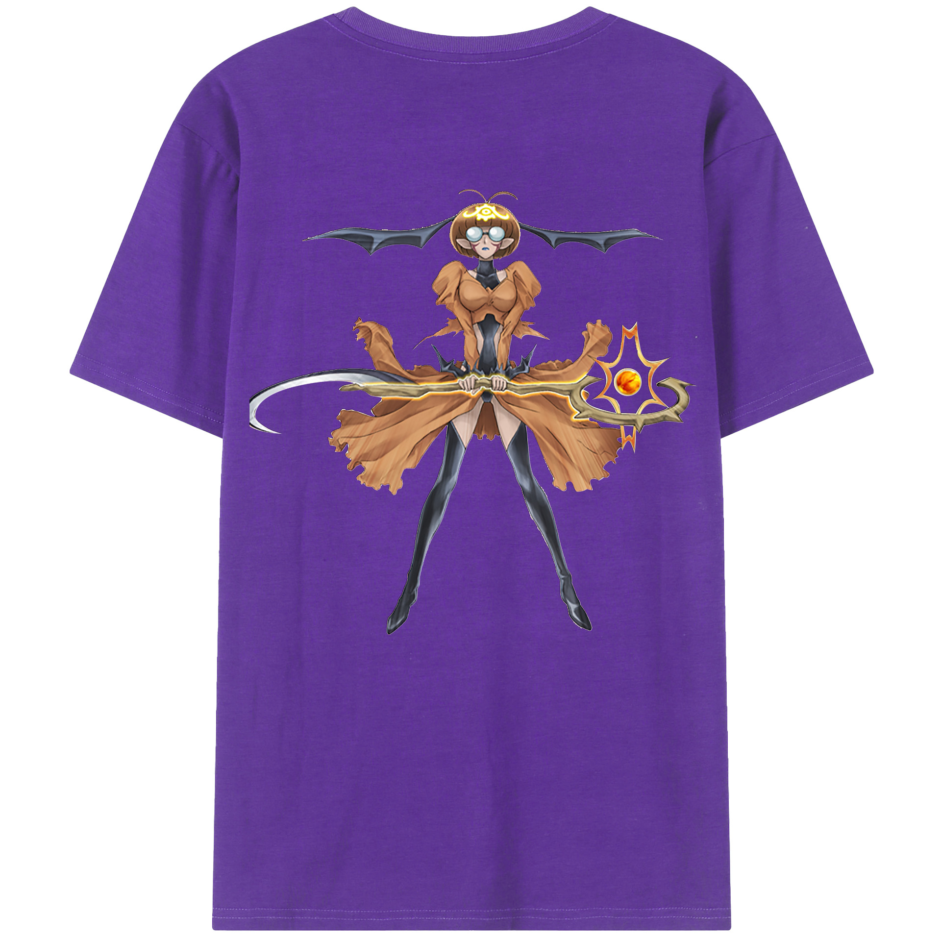 （画像用） 遊☆戯☆王 Yu-Gi-Oh! 綿100％ メンズ半袖Tシャツ（バックプリント） 通気性