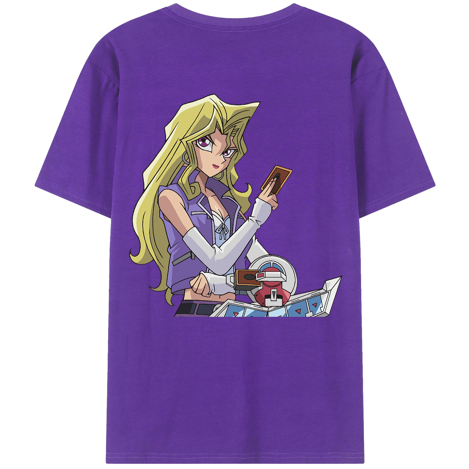 （画像用） 遊☆戯☆王 Yu-Gi-Oh! 綿100％ メンズ半袖Tシャツ（バックプリント） 通気性