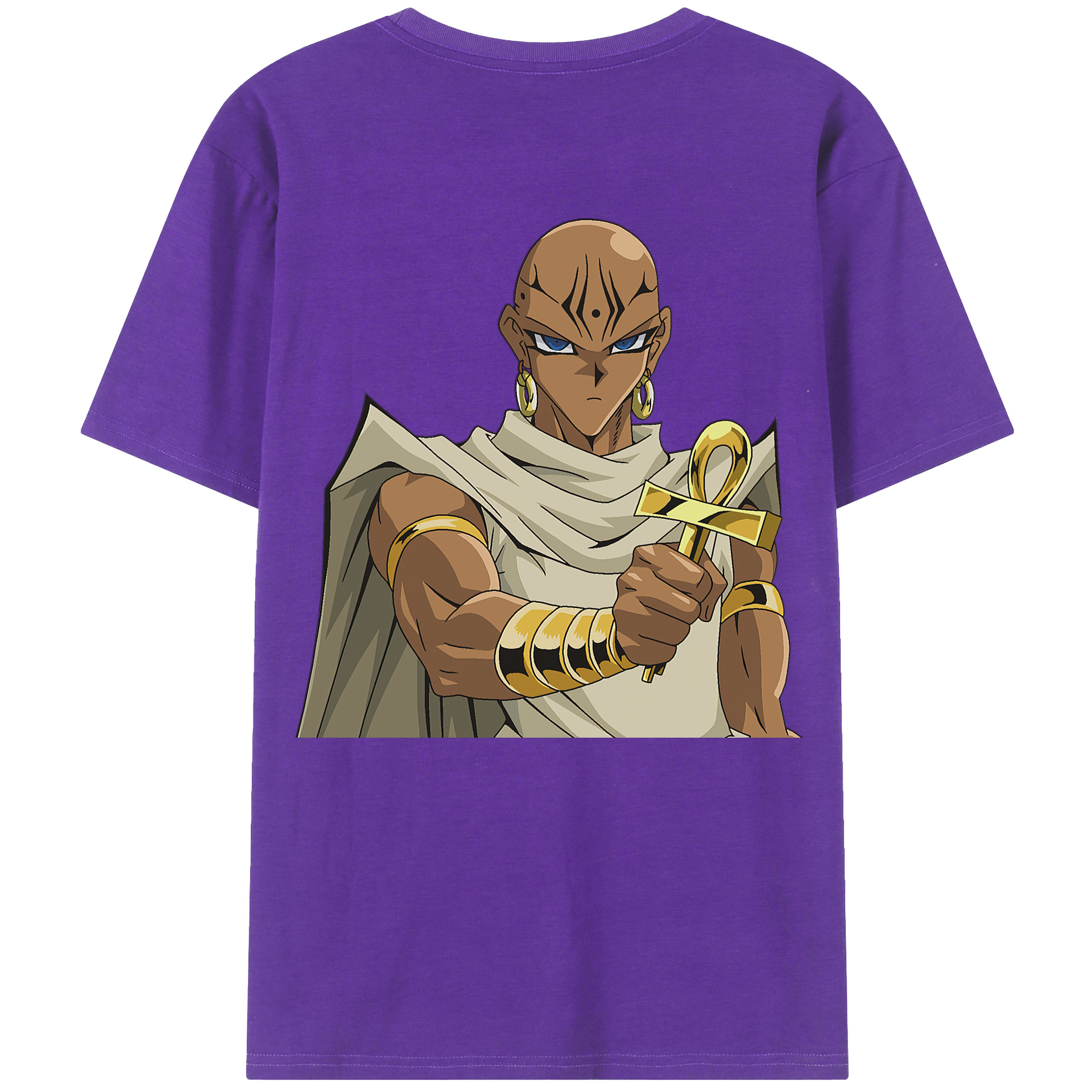 （画像用） 遊☆戯☆王 Yu-Gi-Oh! 綿100％ メンズ半袖Tシャツ（バックプリント） 通気性