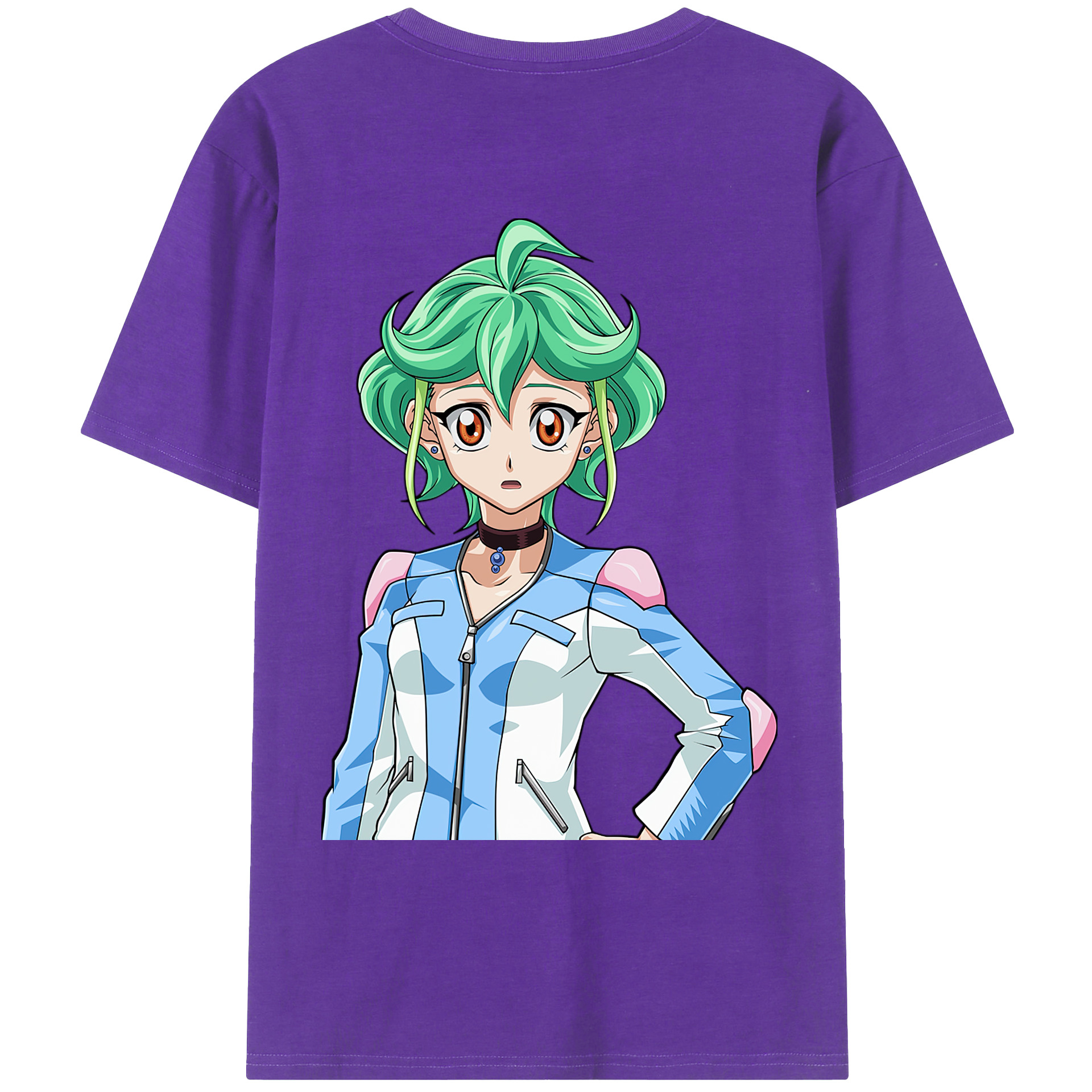 （画像用） 遊☆戯☆王 Yu-Gi-Oh! 綿100％ メンズ半袖Tシャツ（バックプリント） 通気性