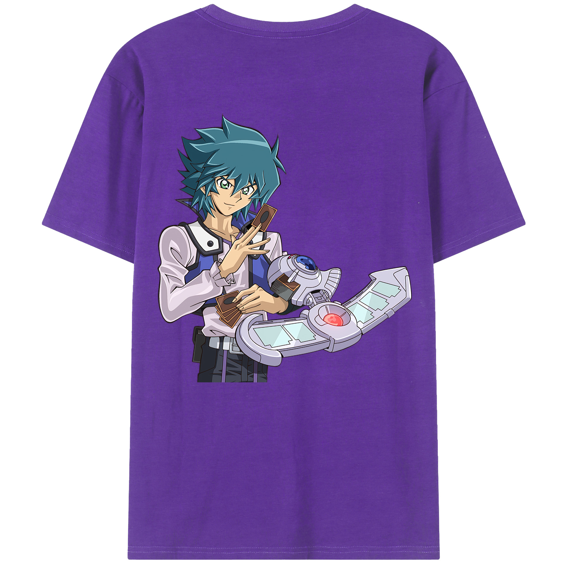 （画像用） 遊☆戯☆王 Yu-Gi-Oh! 綿100％ メンズ半袖Tシャツ（バックプリント） 通気性