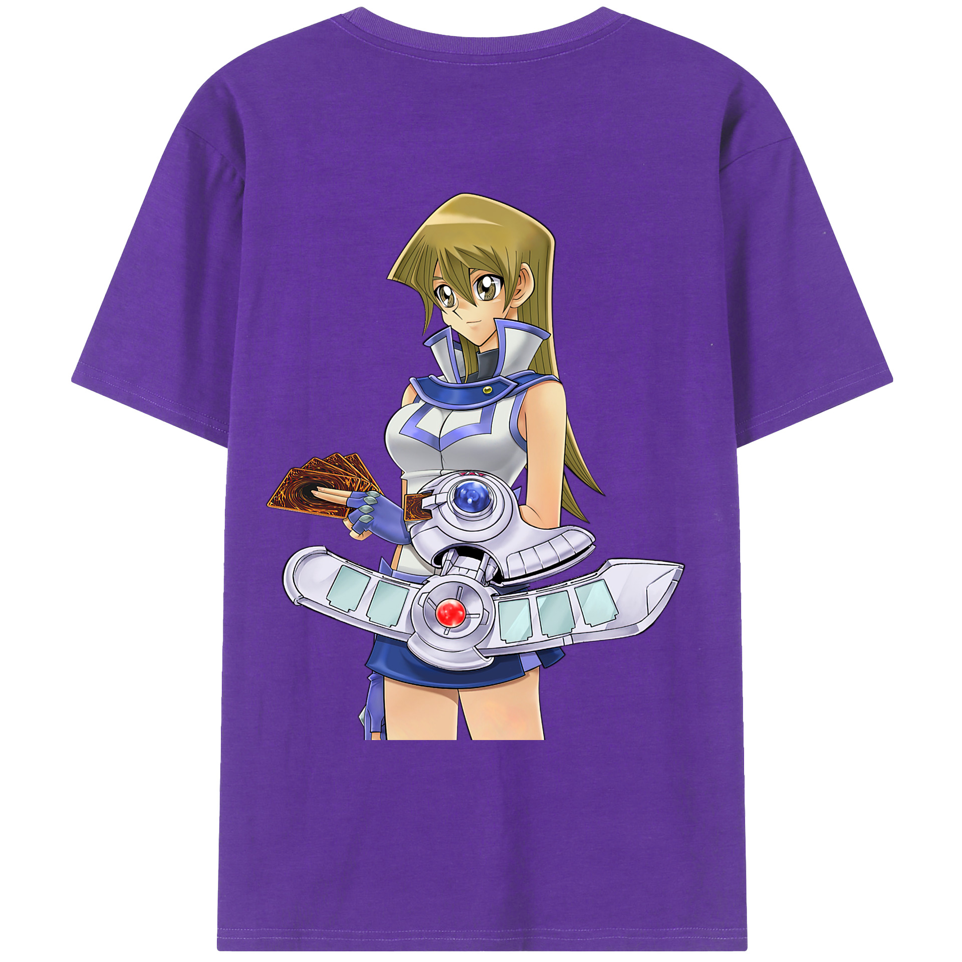 （画像用） 遊☆戯☆王 Yu-Gi-Oh! 綿100％ メンズ半袖Tシャツ（バックプリント） 通気性
