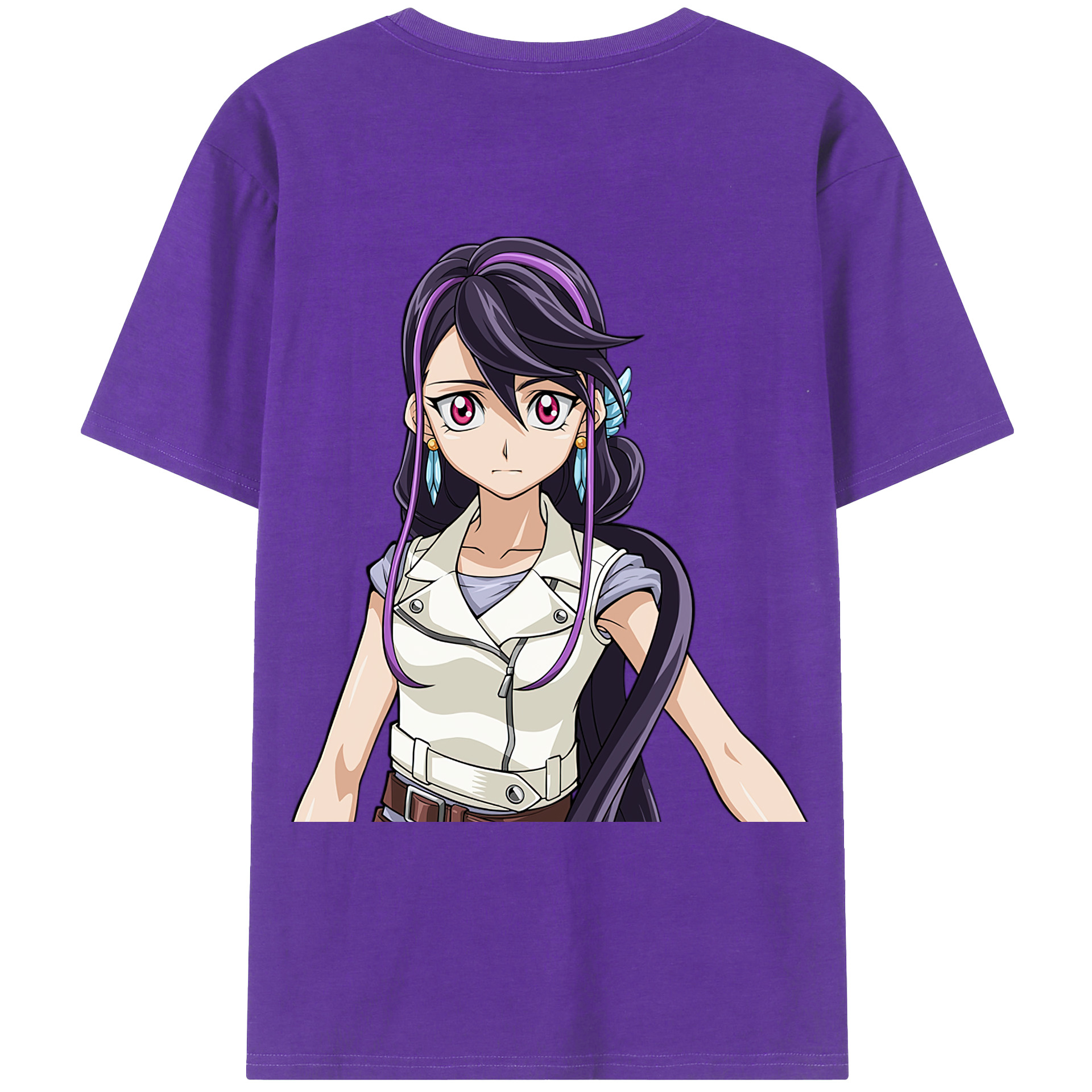 （画像用） 遊☆戯☆王 Yu-Gi-Oh! 綿100％ メンズ半袖Tシャツ（バックプリント） 通気性