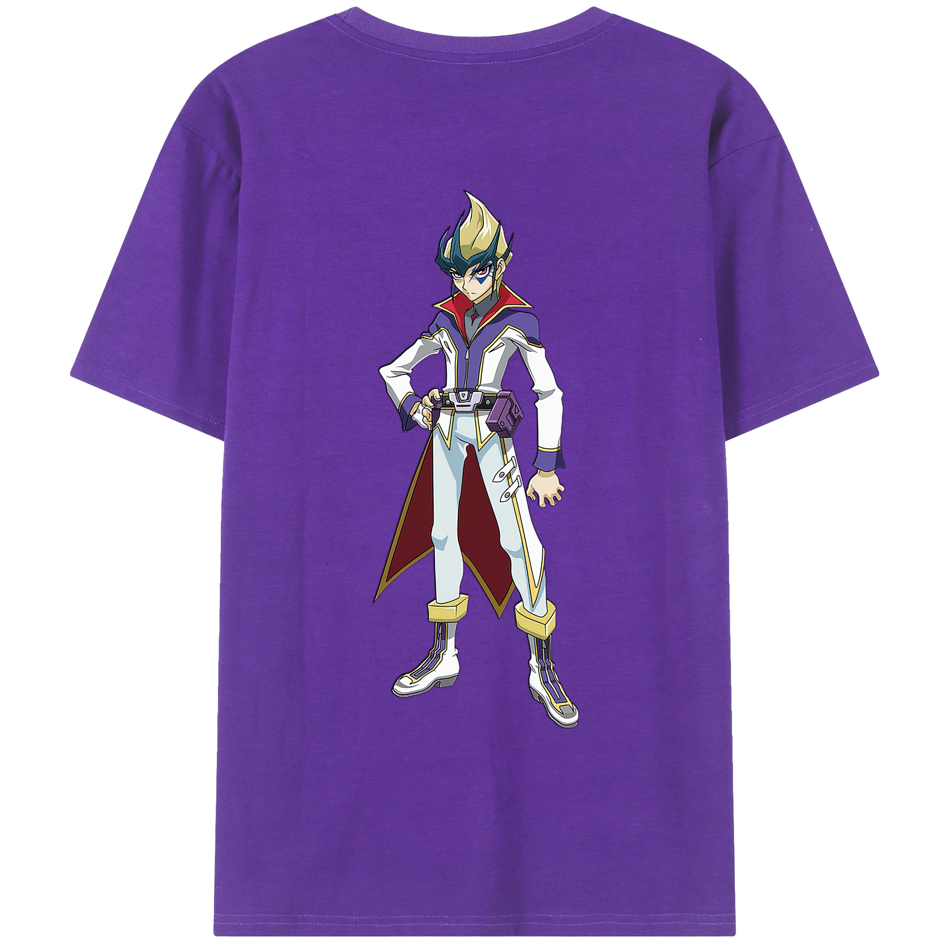 （画像用） 遊☆戯☆王 Yu-Gi-Oh! 綿100％ メンズ半袖Tシャツ（バックプリント） 通気性