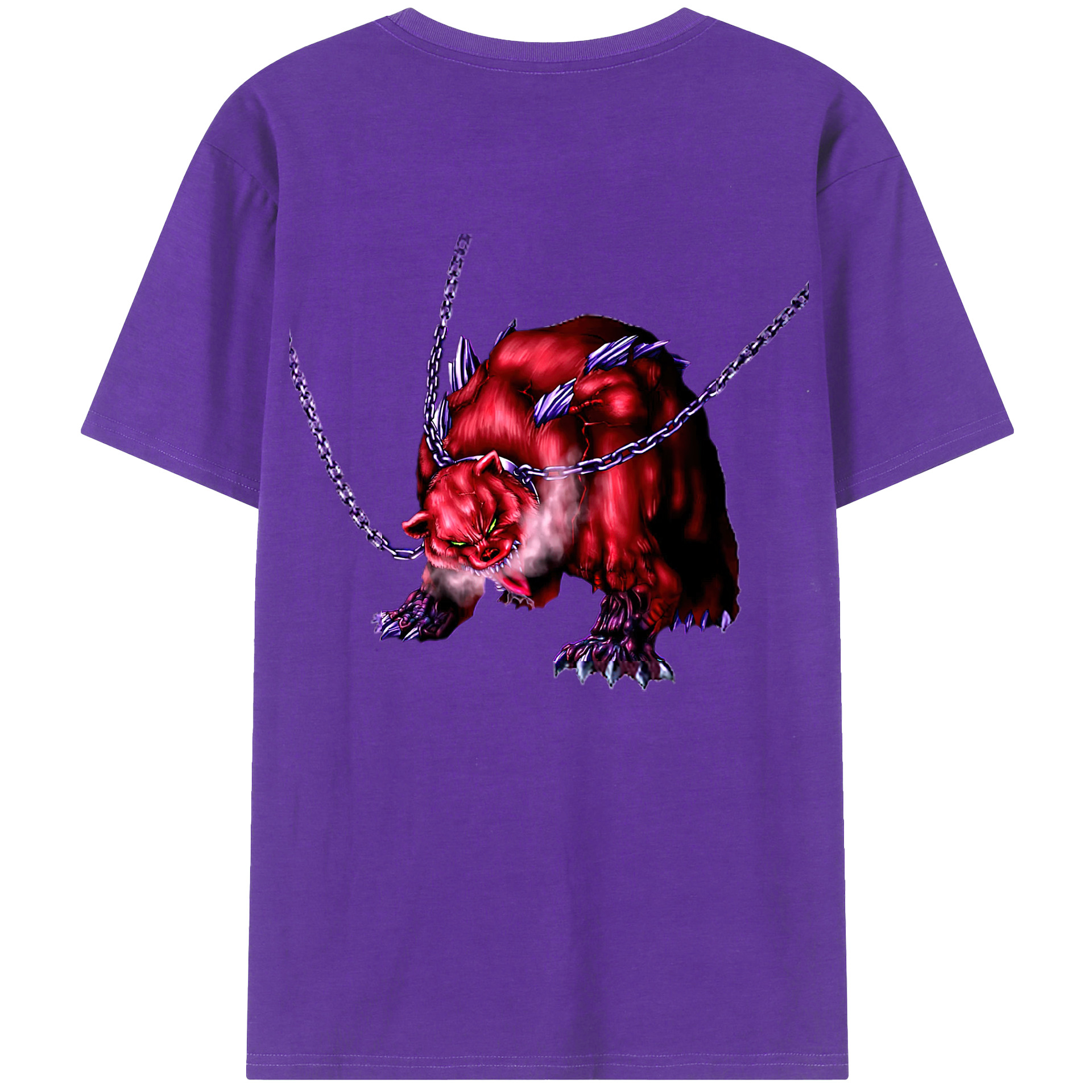 （画像用） 遊☆戯☆王 Yu-Gi-Oh! 綿100％ メンズ半袖Tシャツ（バックプリント） 通気性