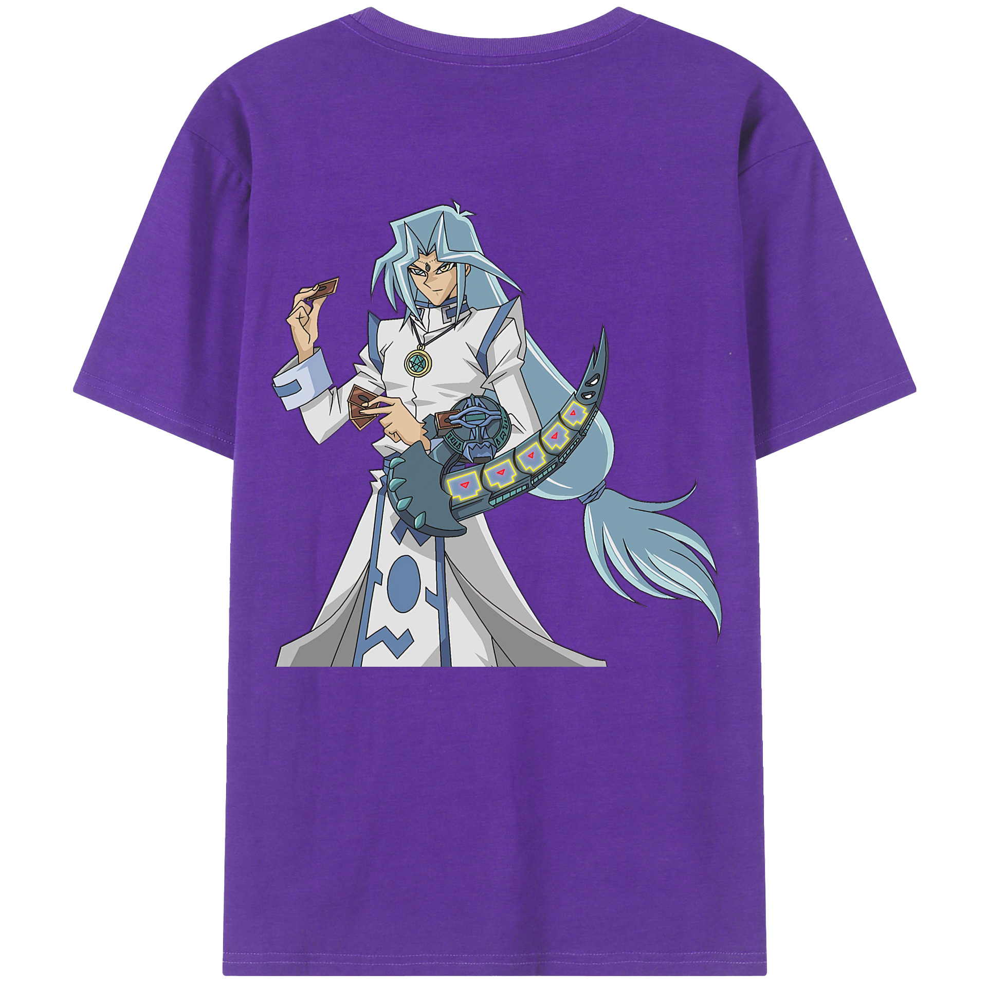 （画像用） 遊☆戯☆王 Yu-Gi-Oh! 綿100％ メンズ半袖Tシャツ（バックプリント） 通気性