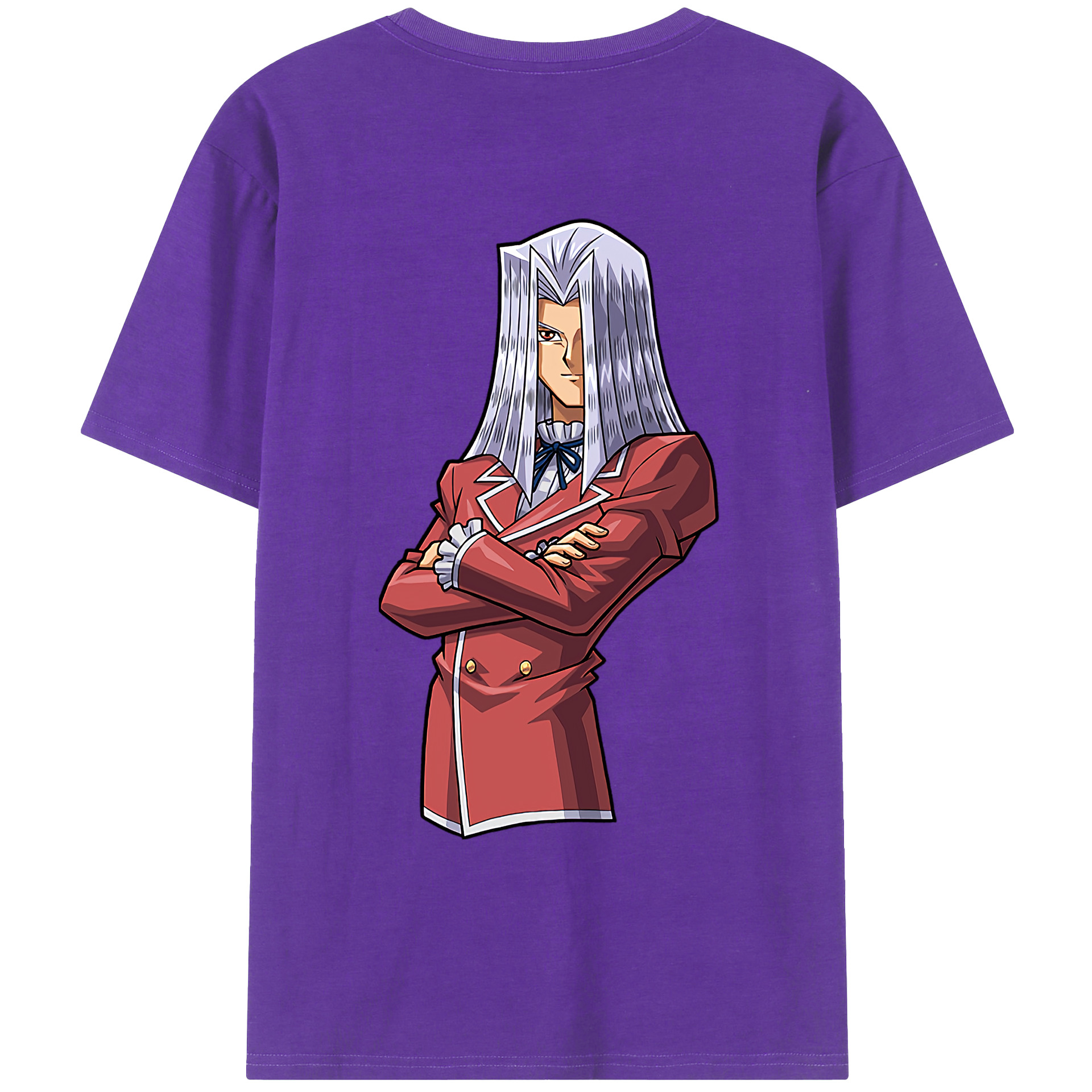（画像用） 遊☆戯☆王 Yu-Gi-Oh! 綿100％ メンズ半袖Tシャツ（バックプリント） 通気性