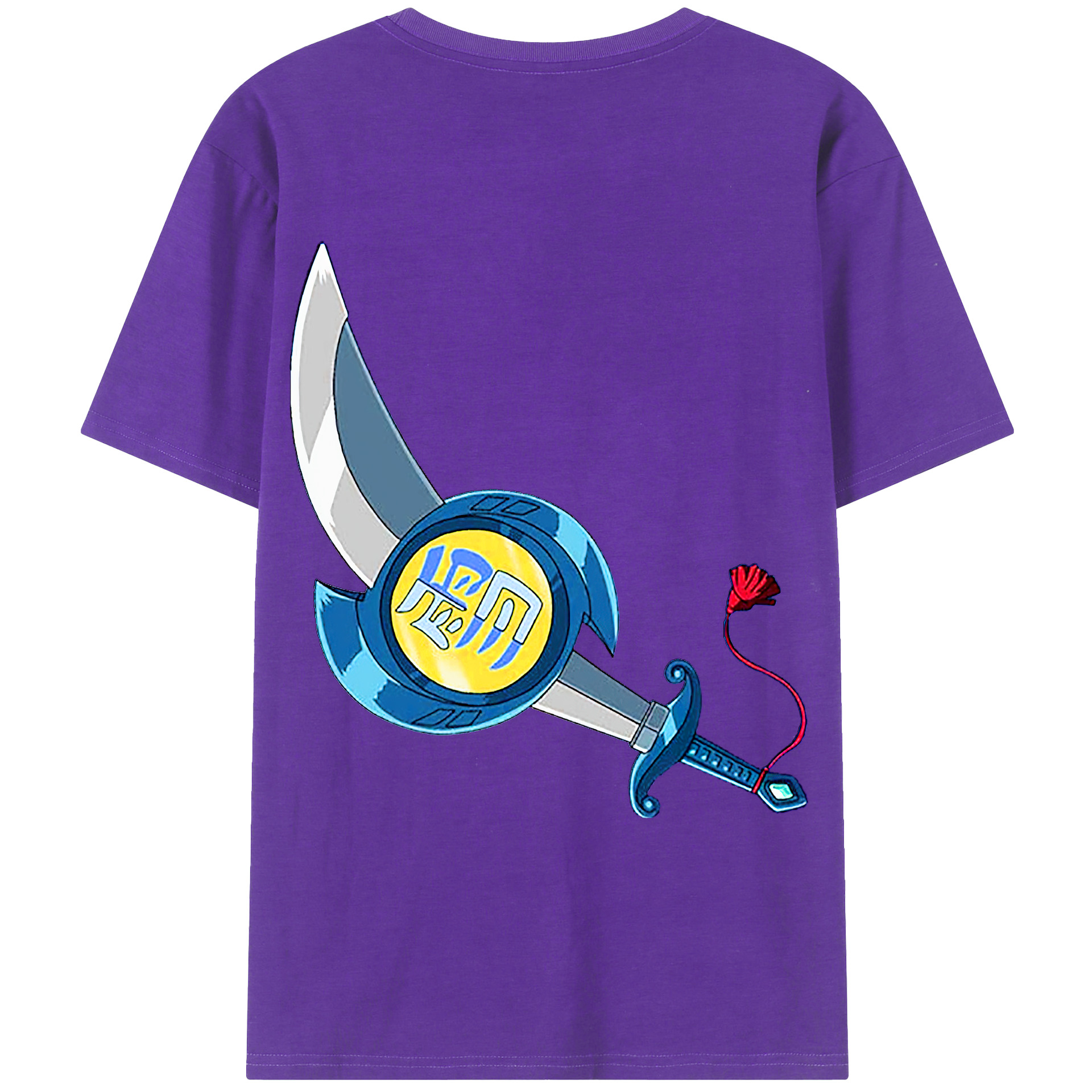 （画像用） 遊☆戯☆王 Yu-Gi-Oh! 綿100％ メンズ半袖Tシャツ（バックプリント） 通気性