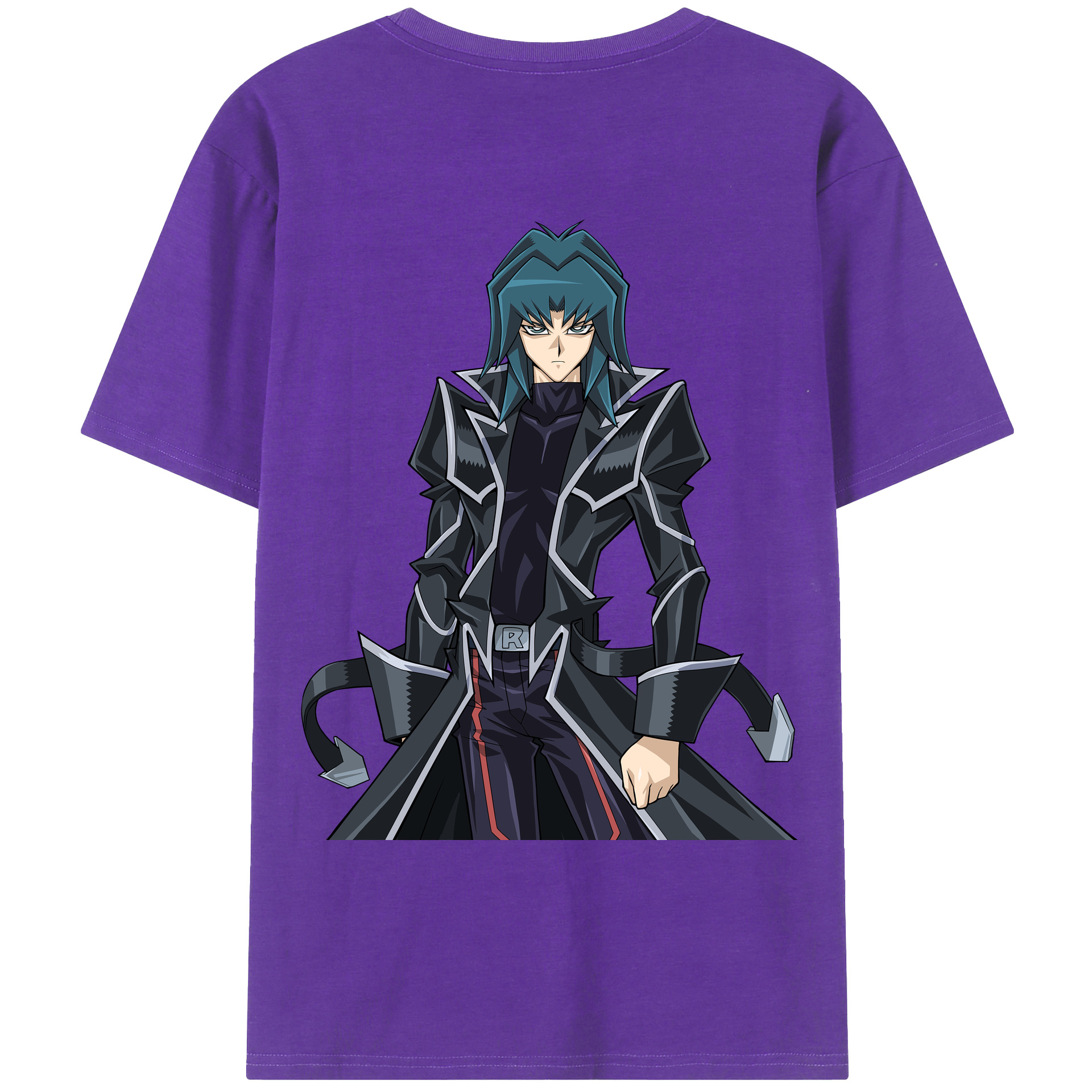 （画像用） 遊☆戯☆王 Yu-Gi-Oh! 綿100％ メンズ半袖Tシャツ（バックプリント） 通気性