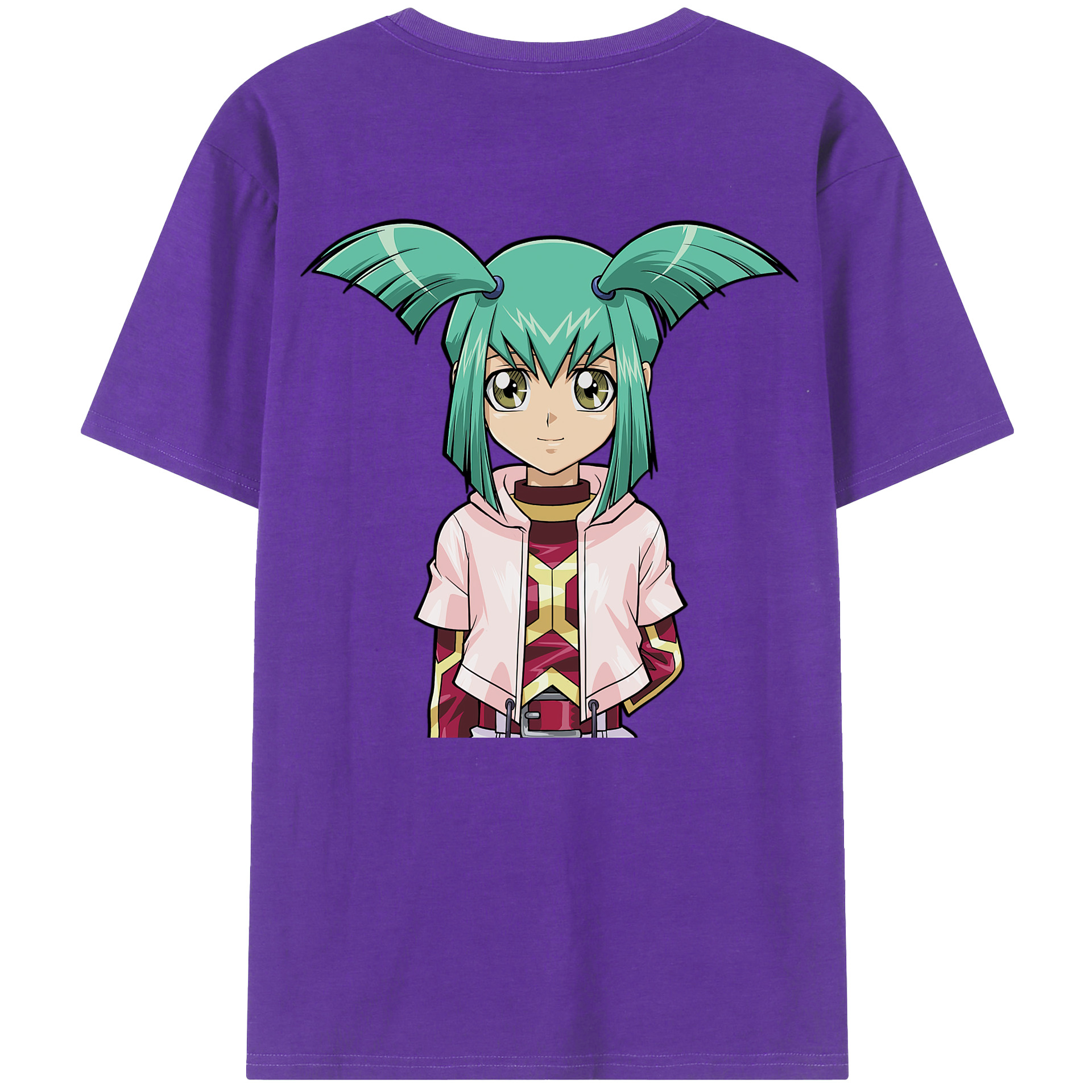 （画像用） 遊☆戯☆王 Yu-Gi-Oh! 綿100％ メンズ半袖Tシャツ（バックプリント） 通気性