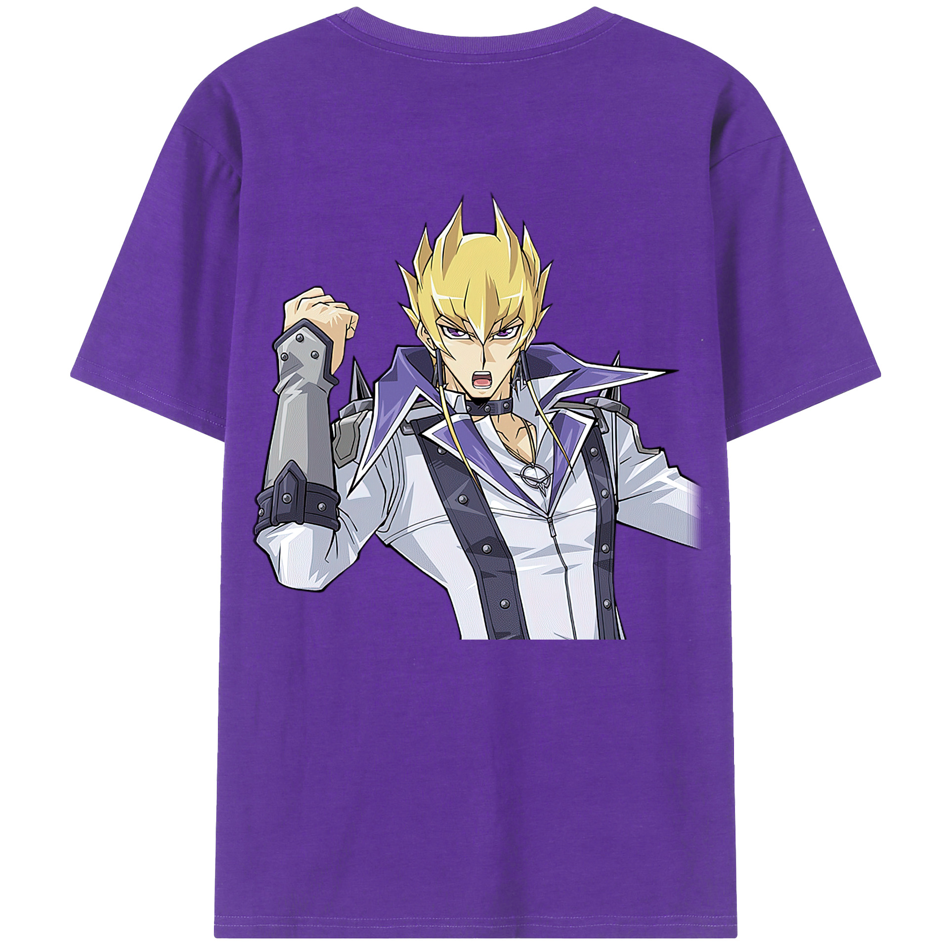 （画像用） 遊☆戯☆王 Yu-Gi-Oh! 綿100％ メンズ半袖Tシャツ（バックプリント） 通気性