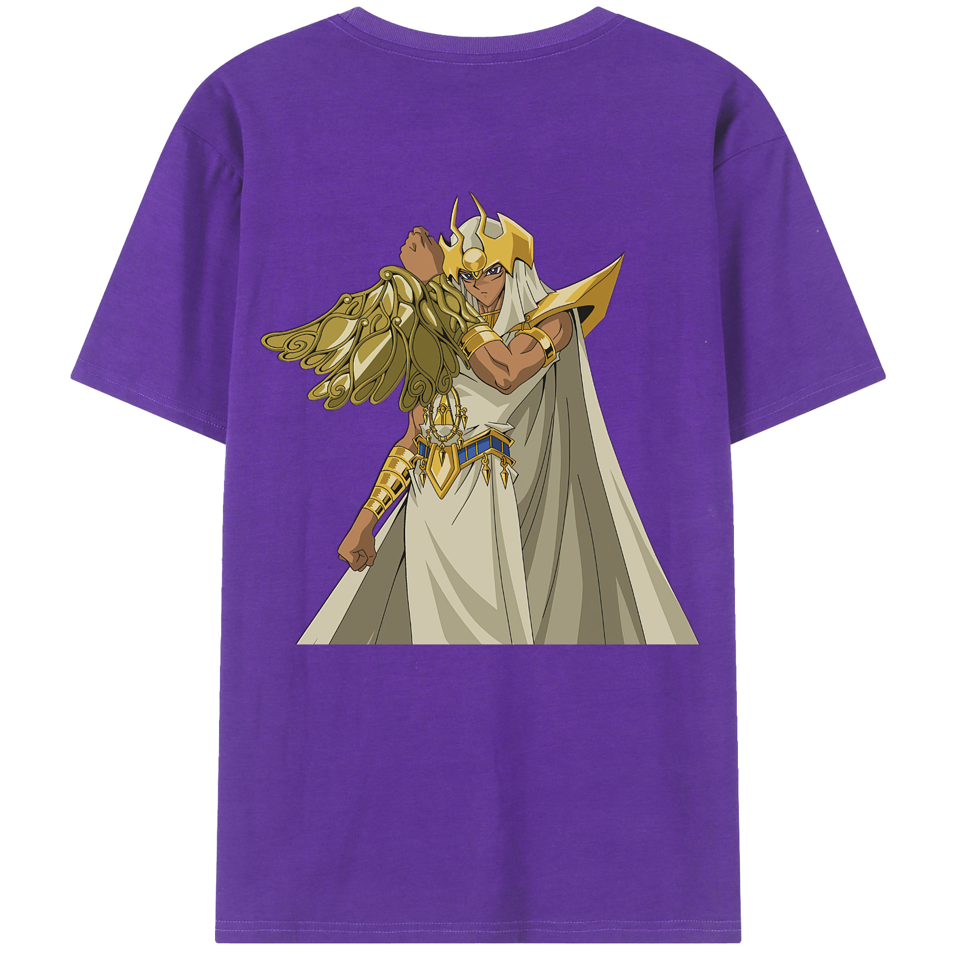 （画像用） 遊☆戯☆王 Yu-Gi-Oh! 綿100％ メンズ半袖Tシャツ（バックプリント） 通気性