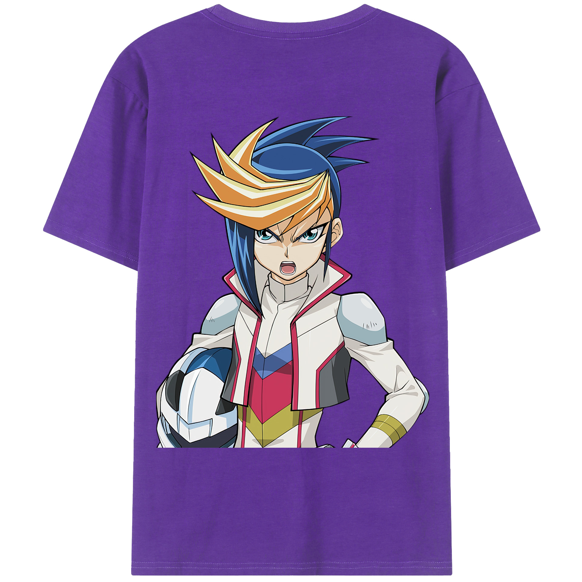 （画像用） 遊☆戯☆王 Yu-Gi-Oh! 綿100％ メンズ半袖Tシャツ（バックプリント） 通気性