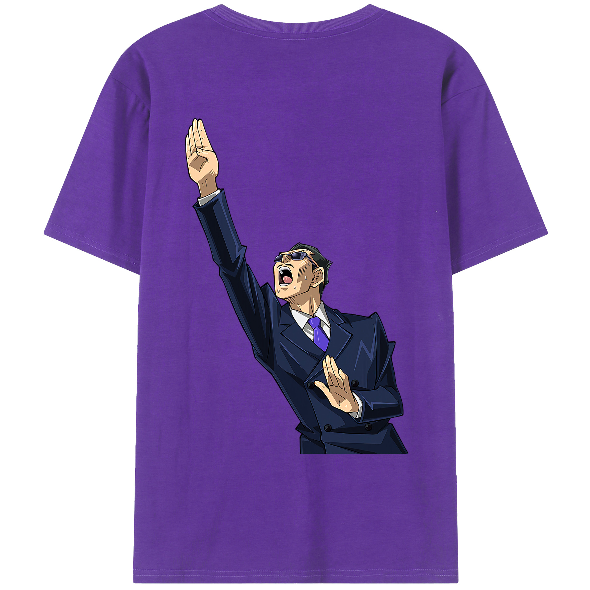 （画像用） 遊☆戯☆王 Yu-Gi-Oh! 綿100％ メンズ半袖Tシャツ（バックプリント） 通気性