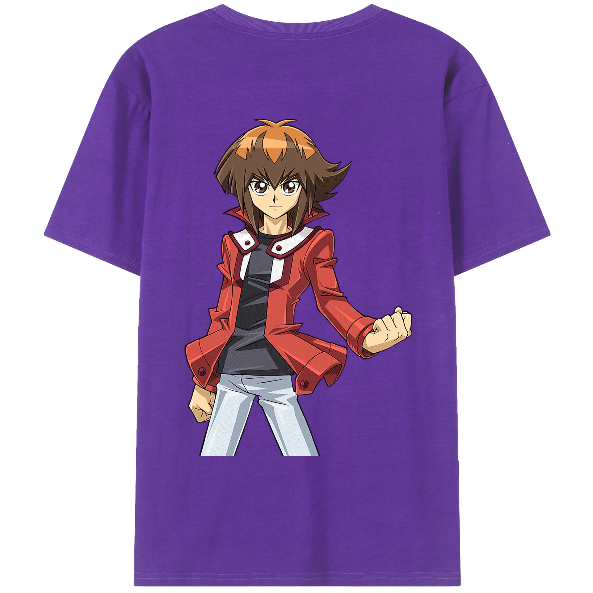 （画像用） 遊☆戯☆王 Yu-Gi-Oh! 綿100％ メンズ半袖Tシャツ（バックプリント） 通気性