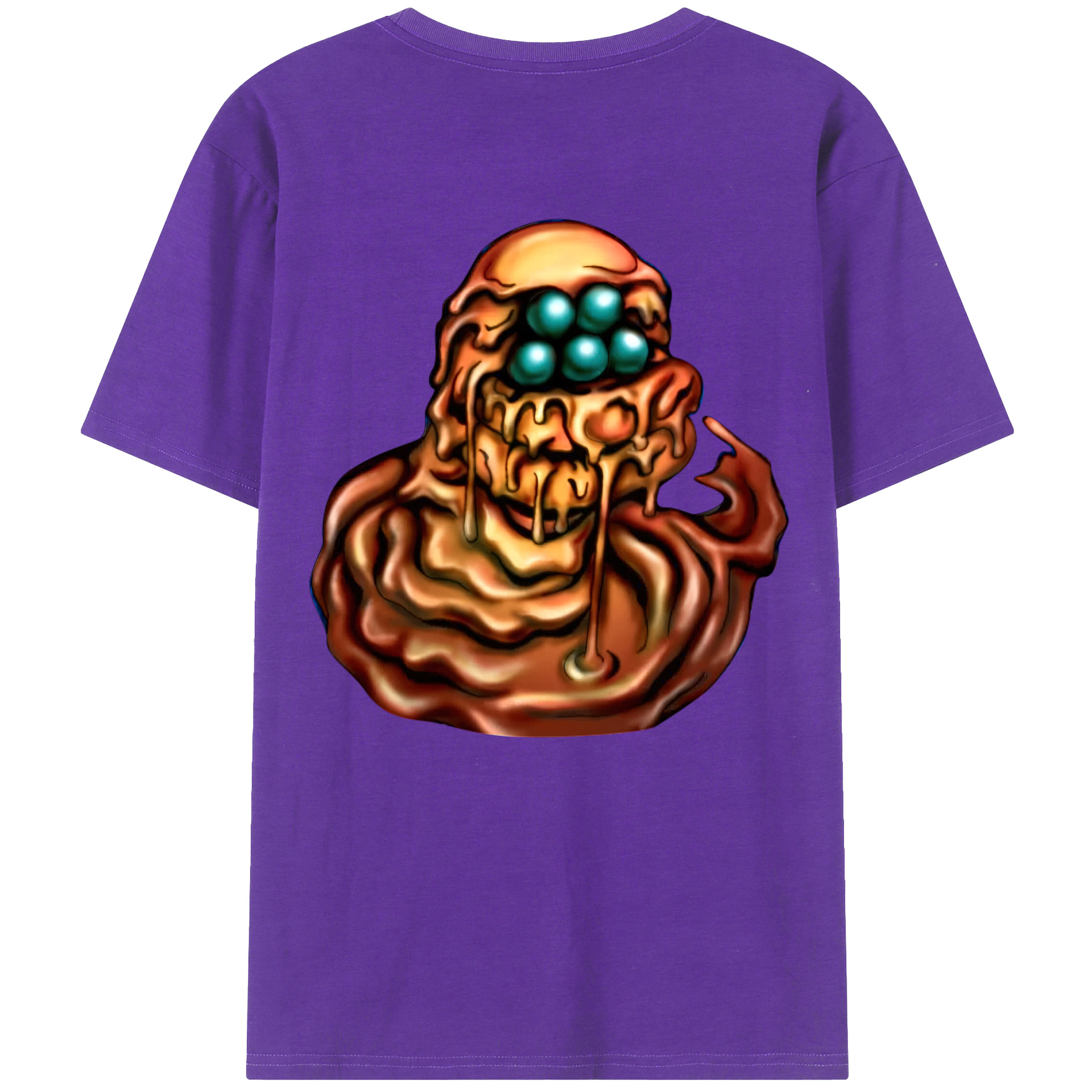 （画像用） 遊☆戯☆王 Yu-Gi-Oh! 綿100％ メンズ半袖Tシャツ（バックプリント） 通気性