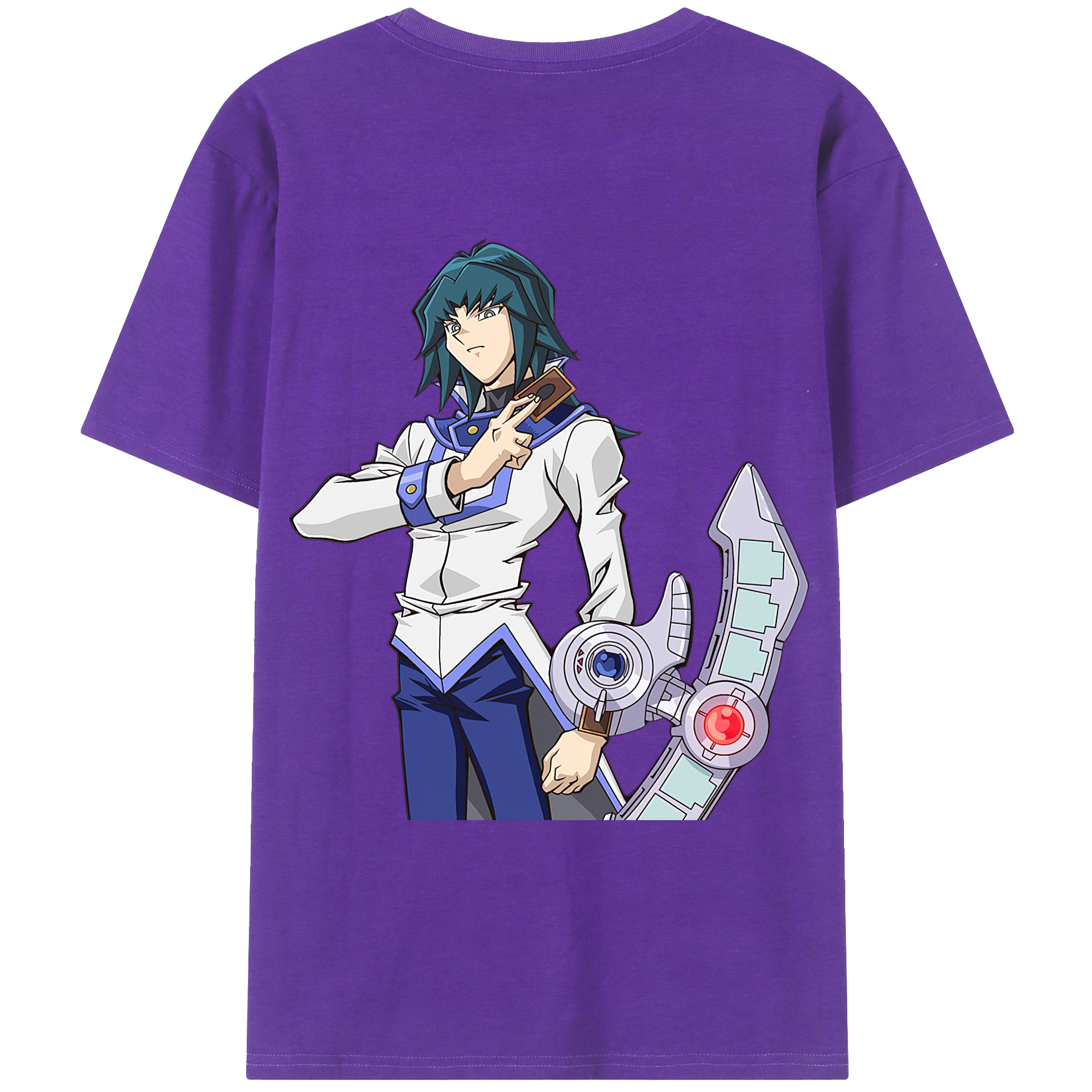 （画像用） 遊☆戯☆王 Yu-Gi-Oh! 綿100％ メンズ半袖Tシャツ（バックプリント） 通気性