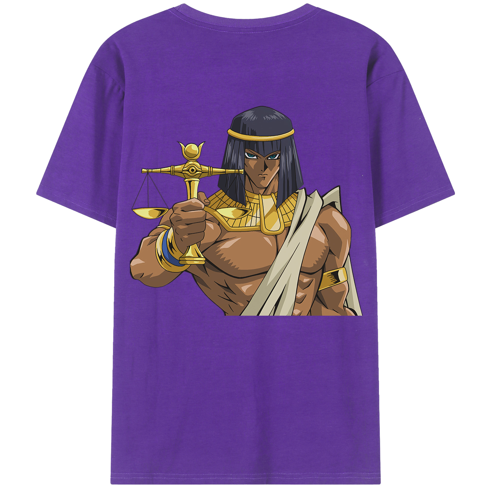 （画像用） 遊☆戯☆王 Yu-Gi-Oh! 綿100％ メンズ半袖Tシャツ（バックプリント） 通気性
