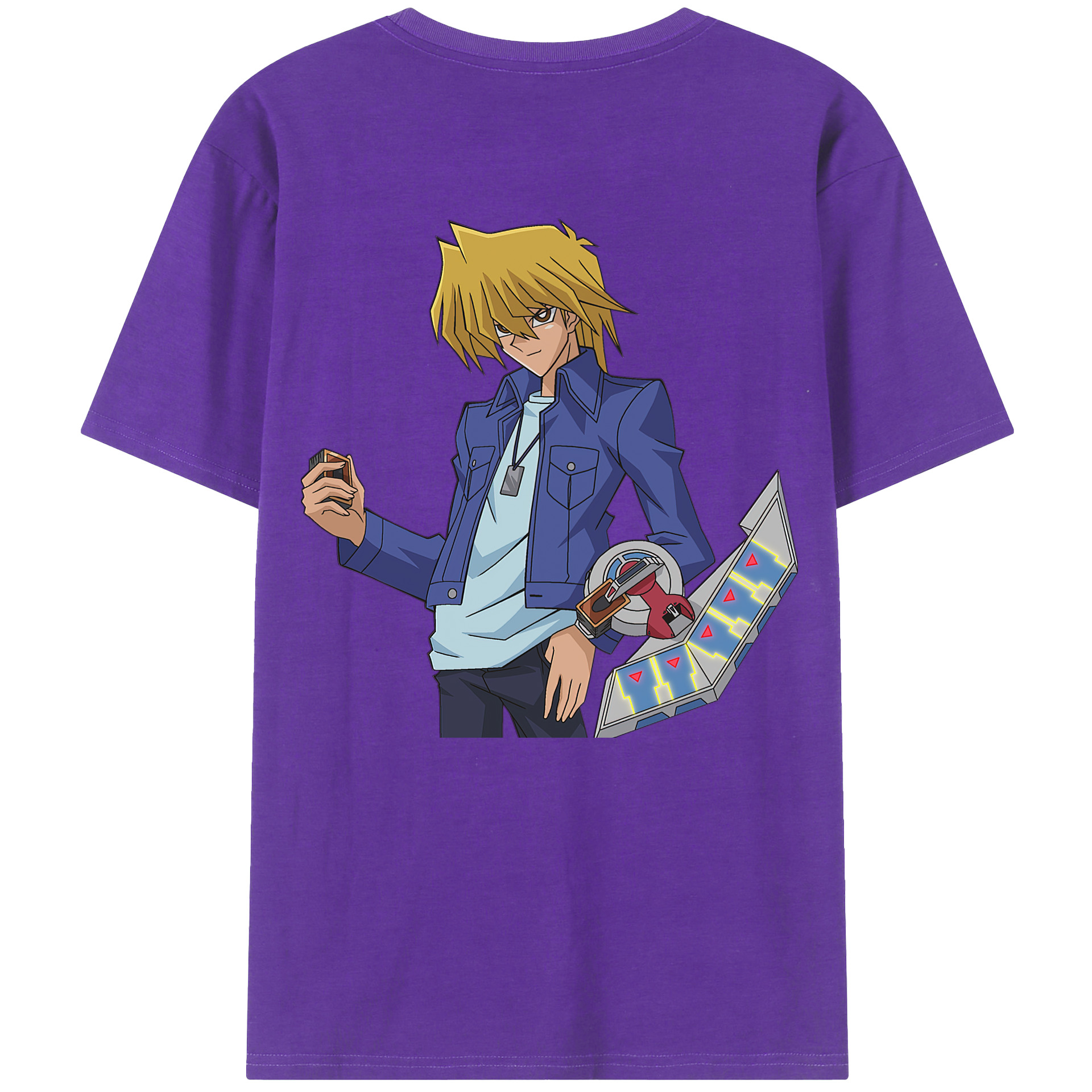 （画像用） 遊☆戯☆王 Yu-Gi-Oh! 綿100％ メンズ半袖Tシャツ（バックプリント） 通気性