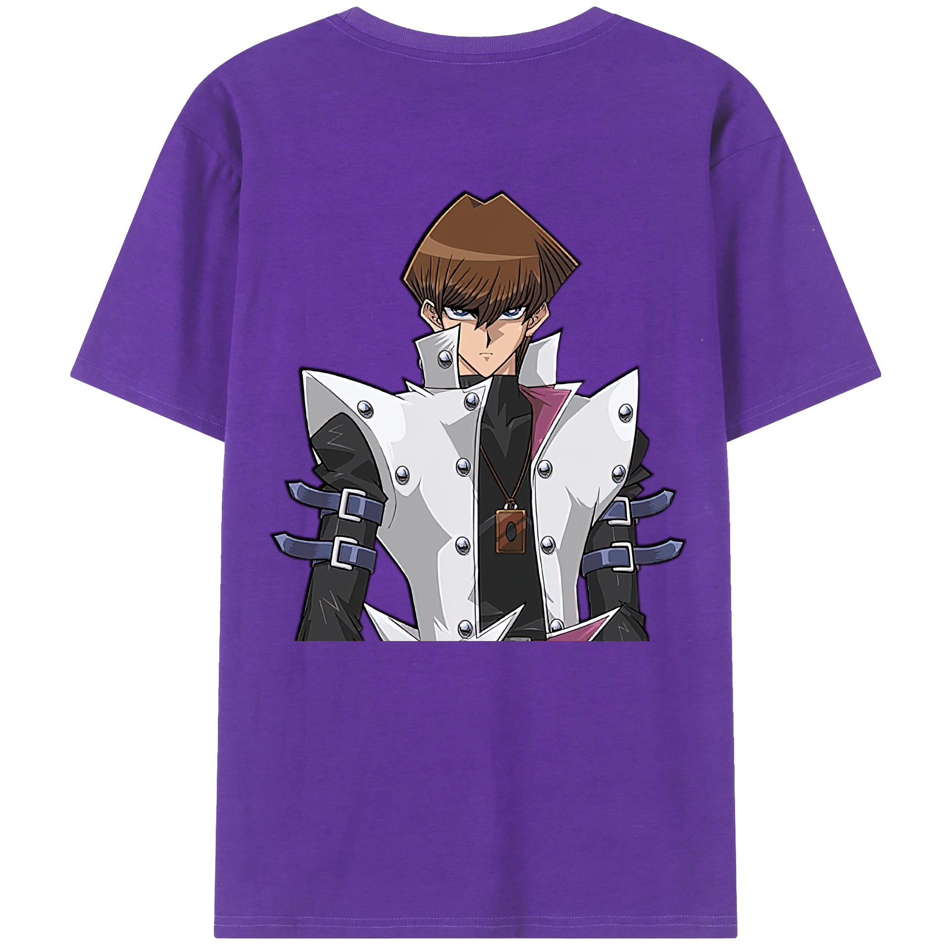 （画像用） 遊☆戯☆王 Yu-Gi-Oh! 綿100％ メンズ半袖Tシャツ（バックプリント） 通気性
