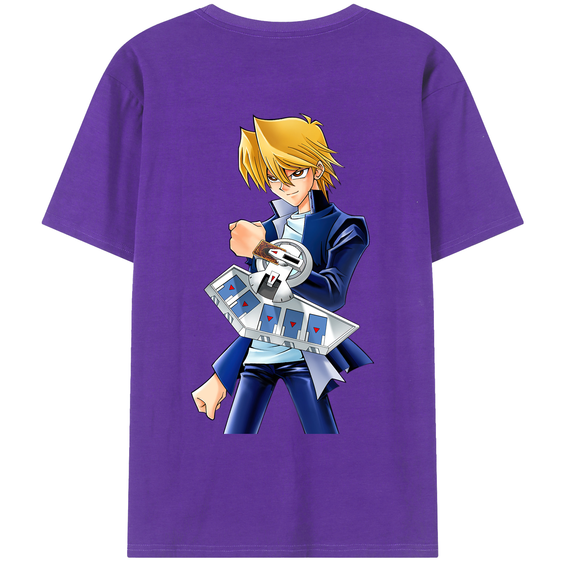 （画像用） 遊☆戯☆王 Yu-Gi-Oh! 綿100％ メンズ半袖Tシャツ（バックプリント） 通気性