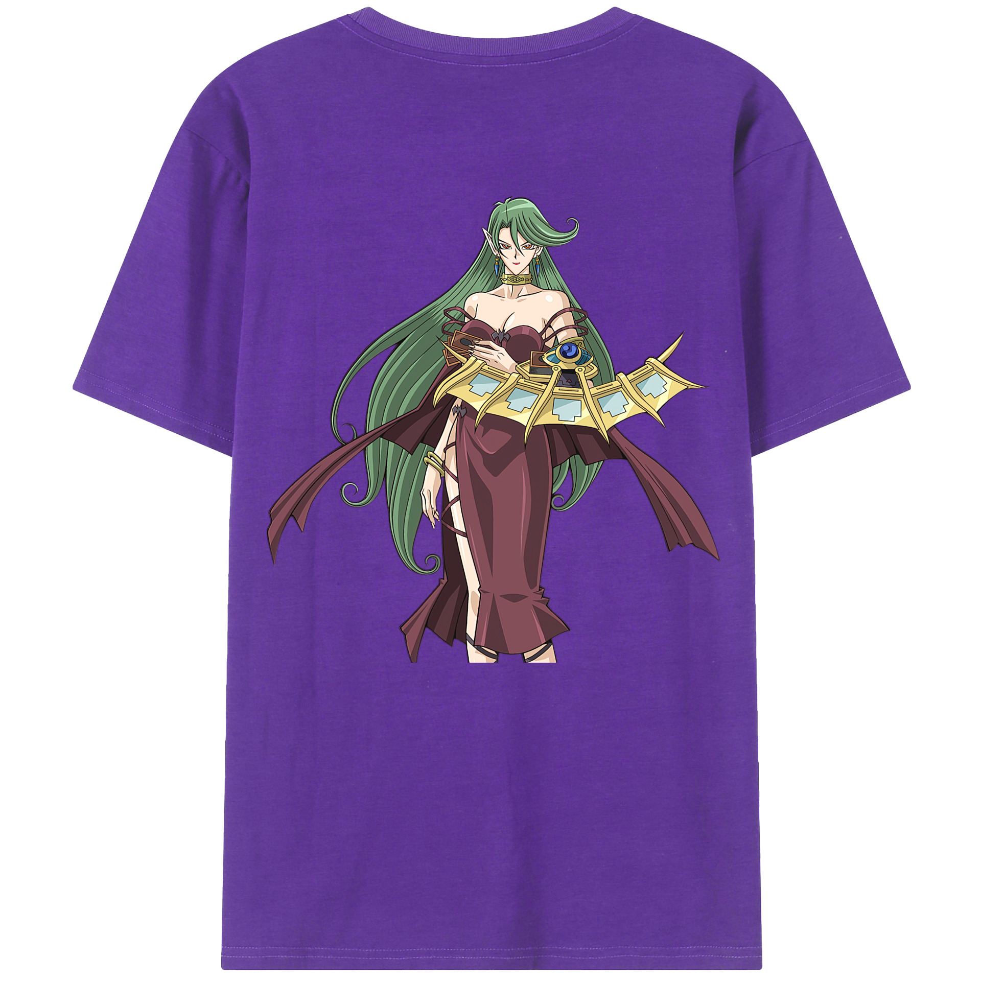 （画像用） 遊☆戯☆王 Yu-Gi-Oh! 綿100％ メンズ半袖Tシャツ（バックプリント） 通気性