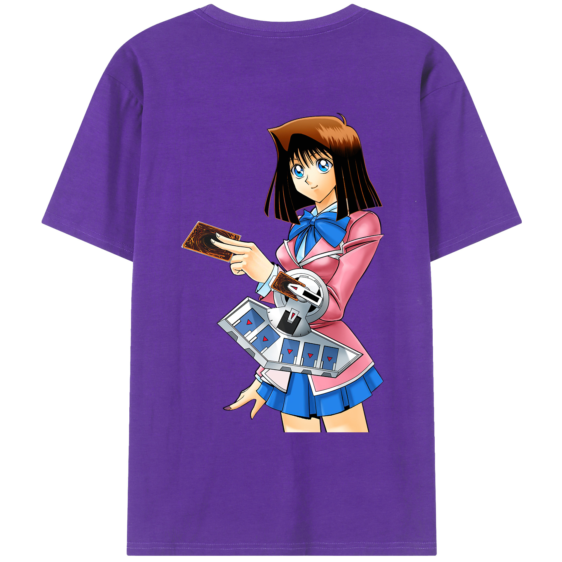 （画像用） 遊☆戯☆王 Yu-Gi-Oh! 綿100％ メンズ半袖Tシャツ（バックプリント） 通気性