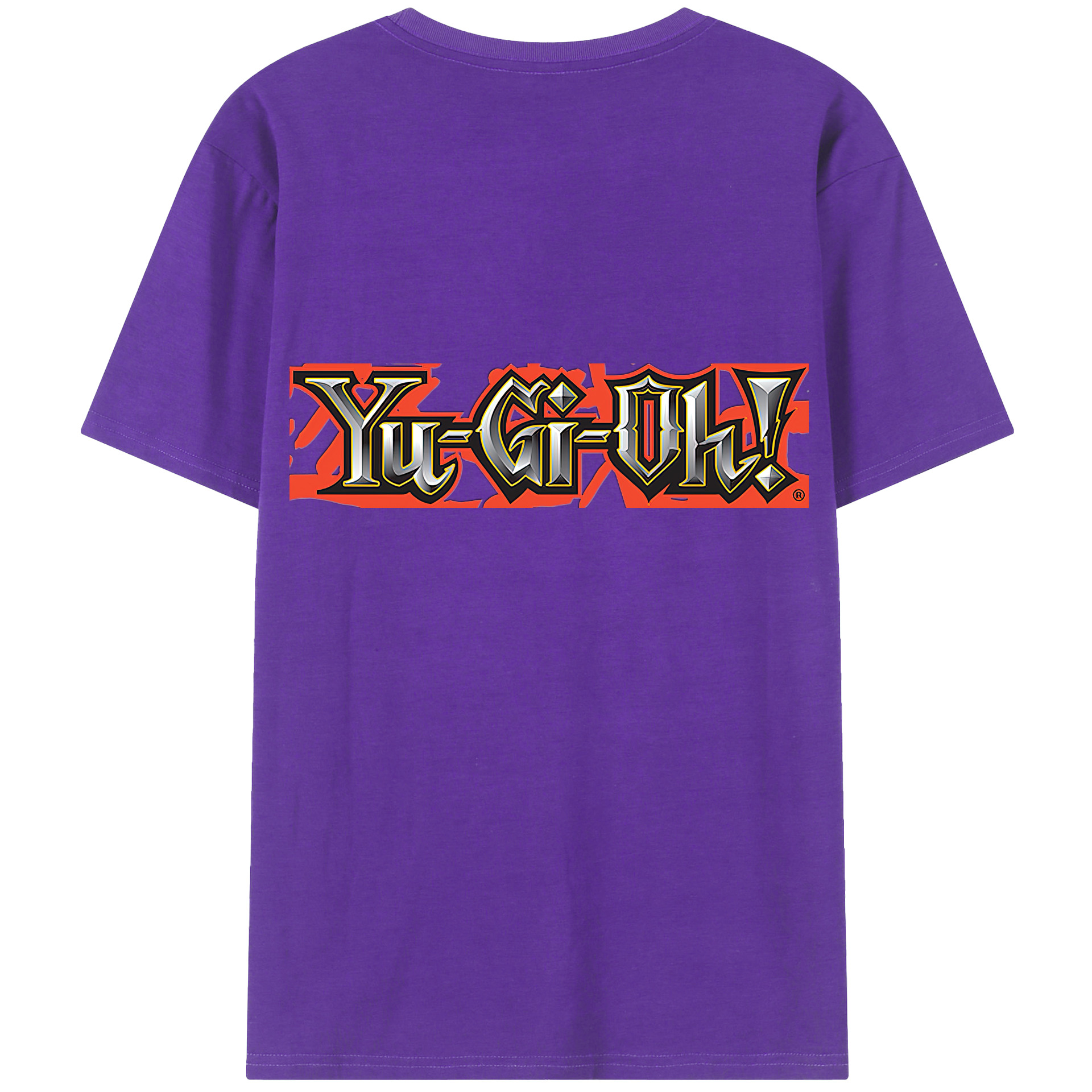 （画像用） 遊☆戯☆王 Yu-Gi-Oh! 綿100％ メンズ半袖Tシャツ（バックプリント） 通気性