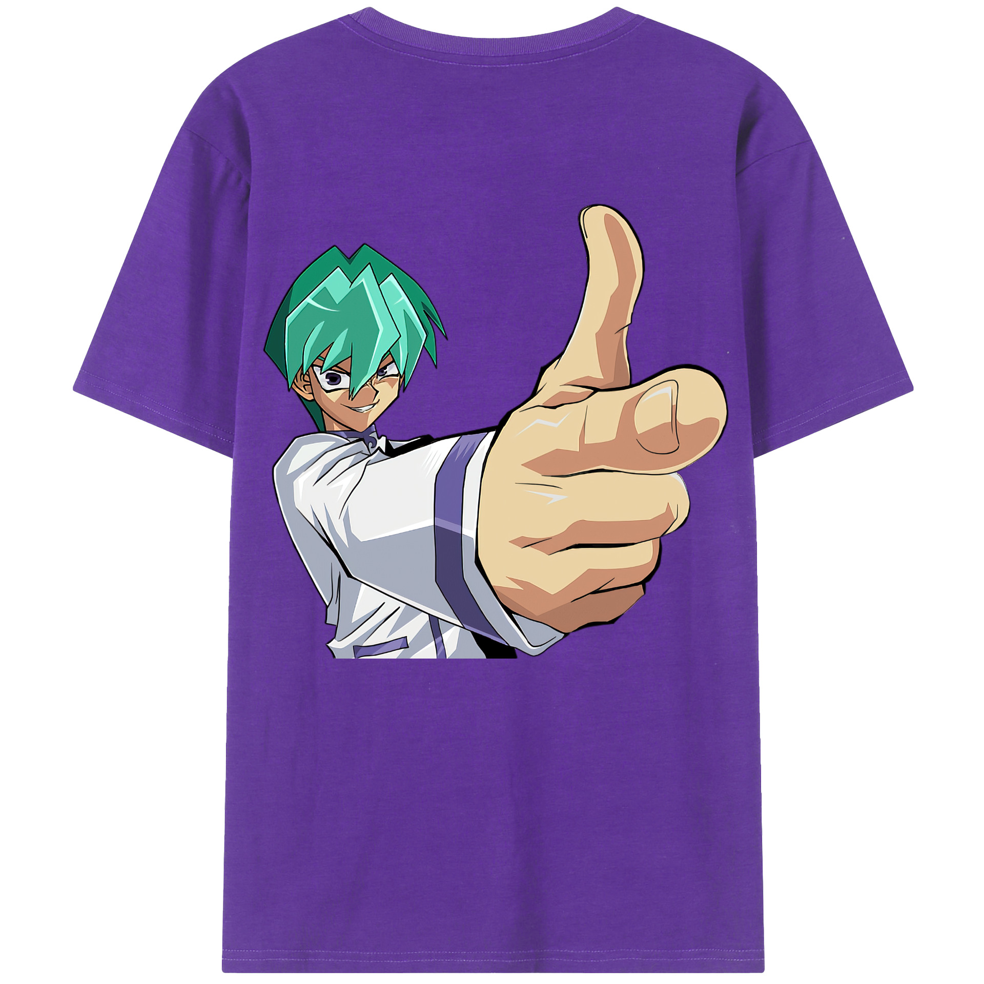 （画像用） 遊☆戯☆王 Yu-Gi-Oh! 綿100％ メンズ半袖Tシャツ（バックプリント） 通気性