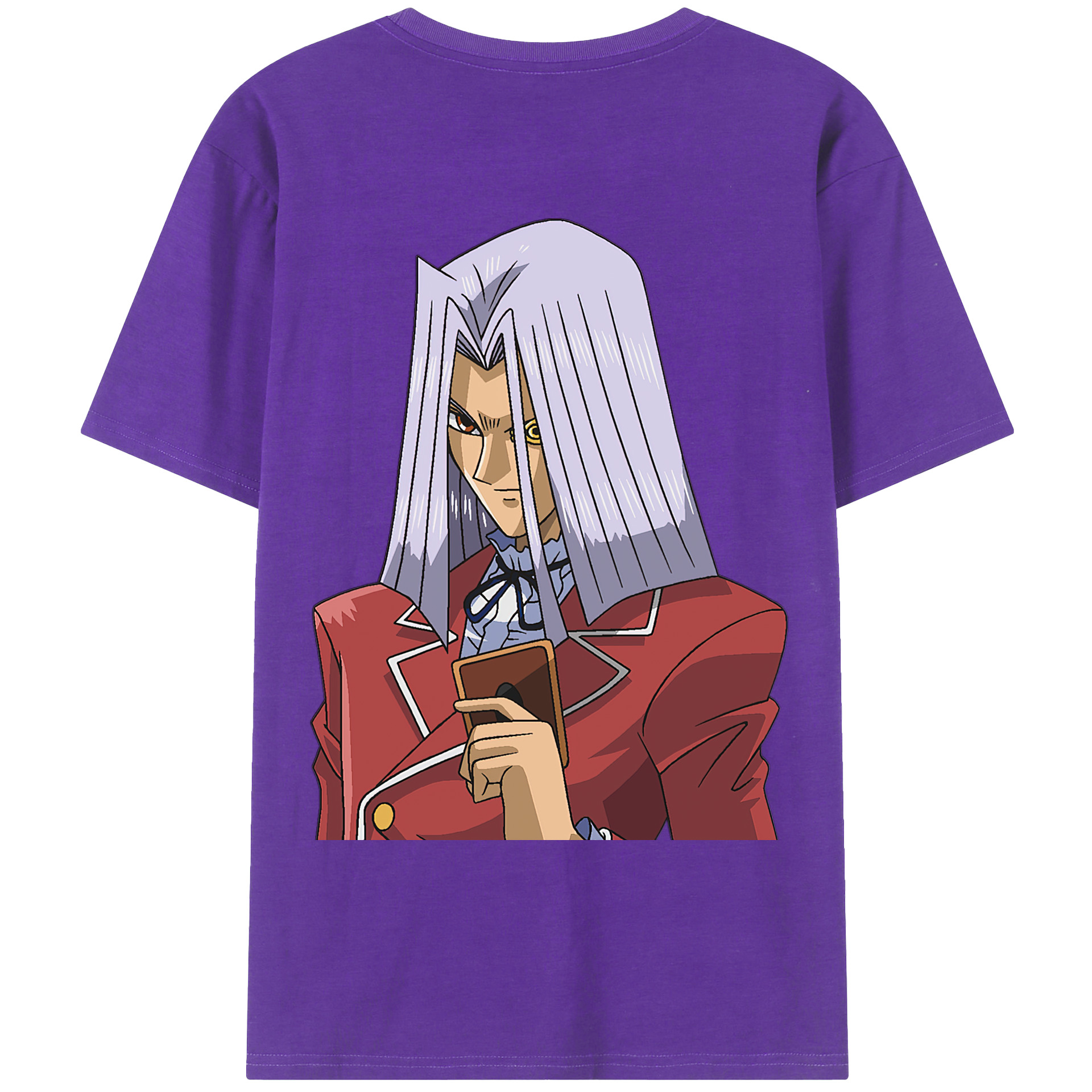 （画像用） 遊☆戯☆王 Yu-Gi-Oh! 綿100％ メンズ半袖Tシャツ（バックプリント） 通気性