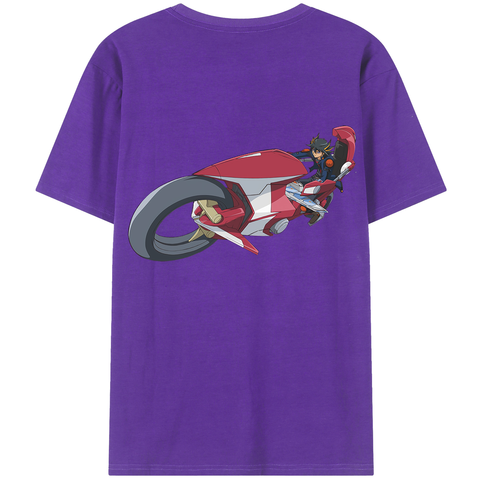 （画像用） 遊☆戯☆王 Yu-Gi-Oh! 綿100％ メンズ半袖Tシャツ（バックプリント） 通気性
