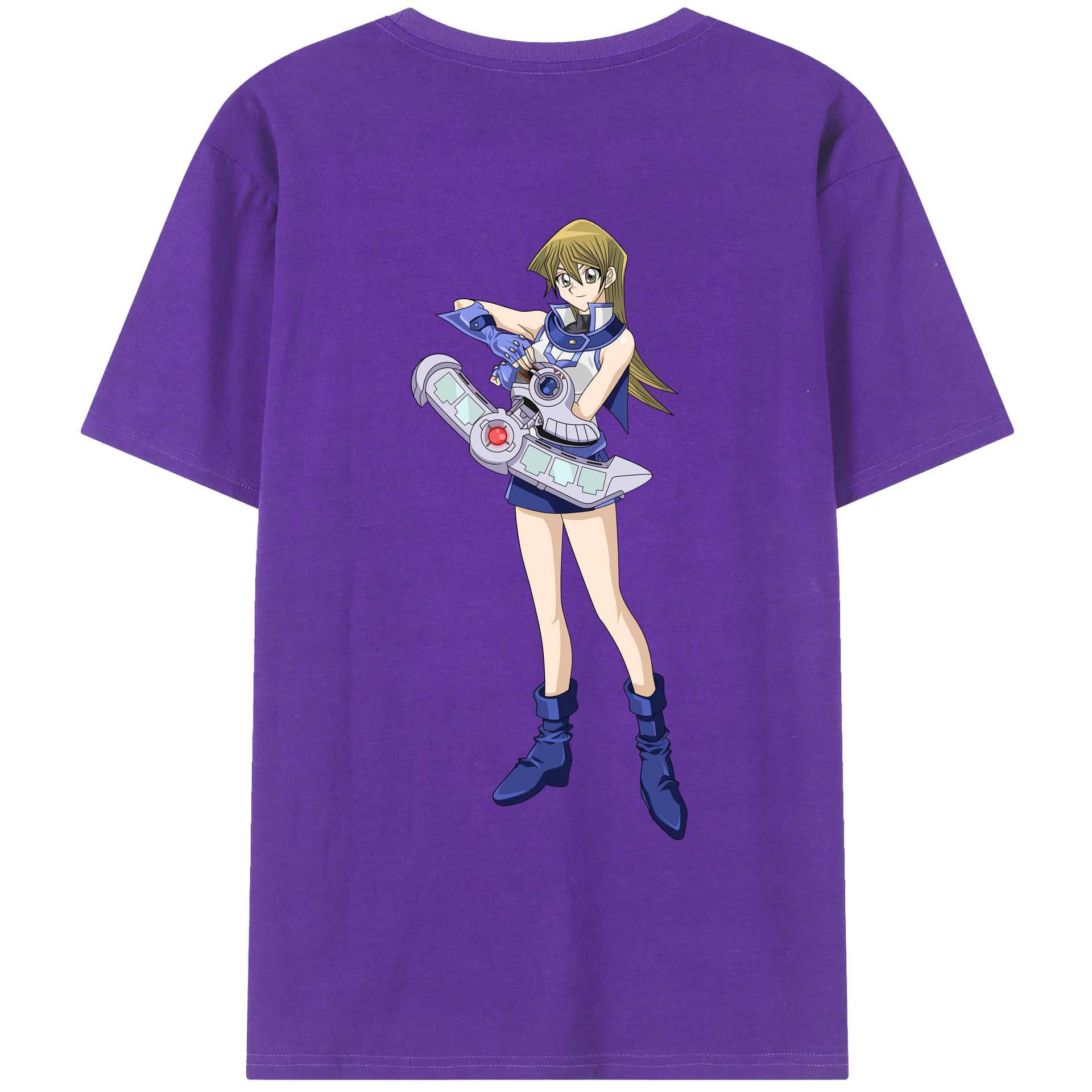 （画像用） 遊☆戯☆王 Yu-Gi-Oh! 綿100％ メンズ半袖Tシャツ（バックプリント） 通気性
