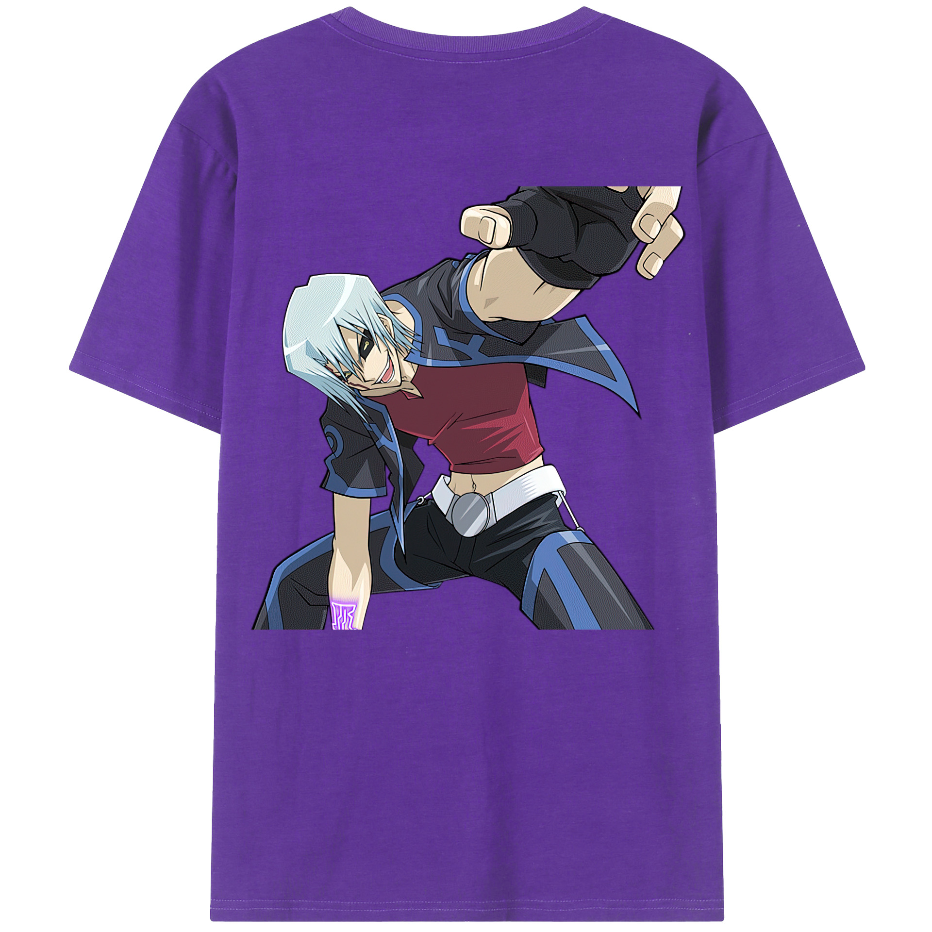（画像用） 遊☆戯☆王 Yu-Gi-Oh! 綿100％ メンズ半袖Tシャツ（バックプリント） 通気性