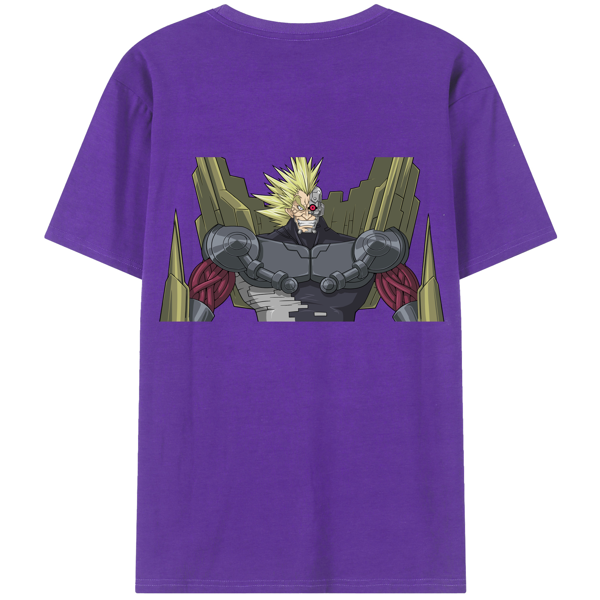 （画像用） 遊☆戯☆王 Yu-Gi-Oh! 綿100％ メンズ半袖Tシャツ（バックプリント） 通気性