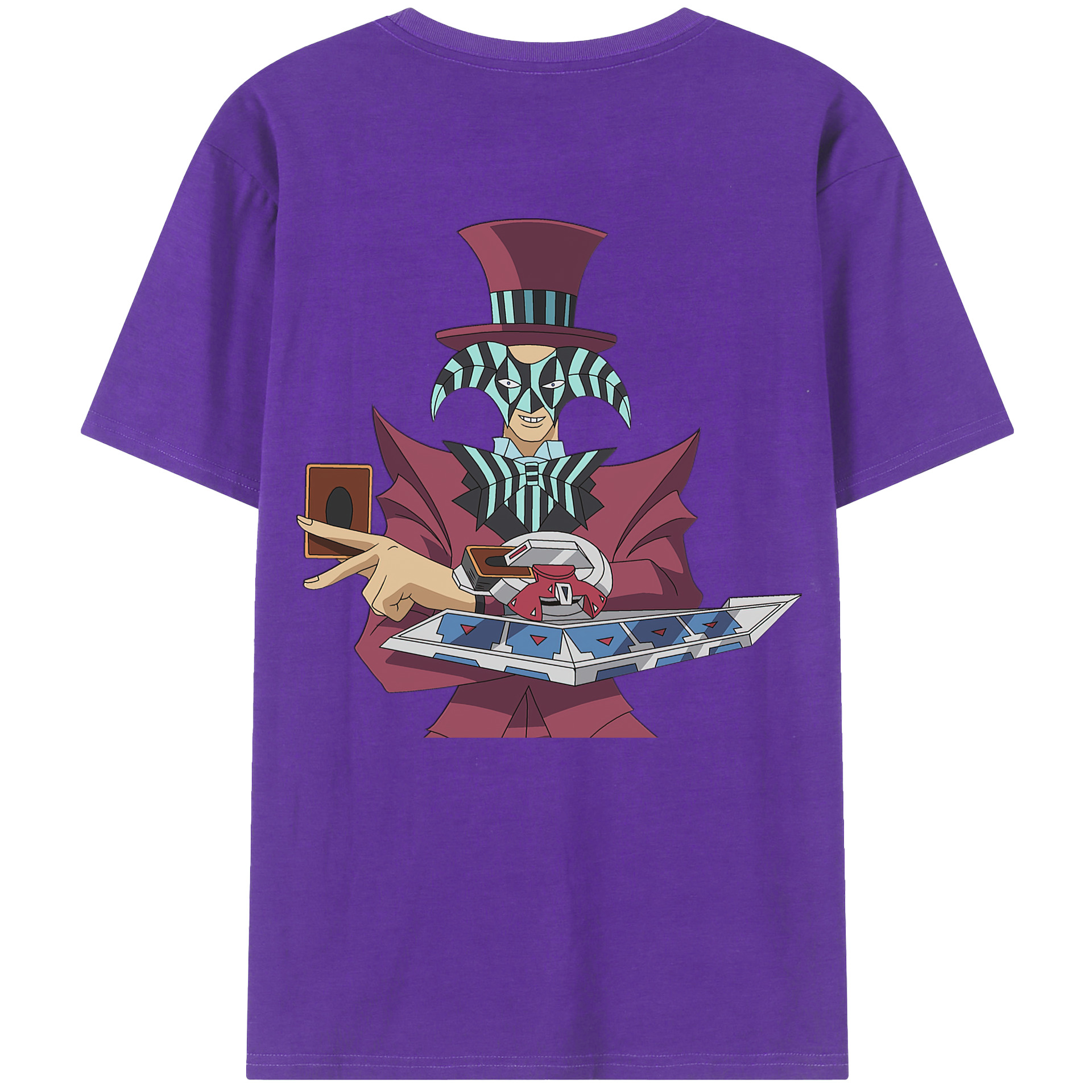 （画像用） 遊☆戯☆王 Yu-Gi-Oh! 綿100％ メンズ半袖Tシャツ（バックプリント） 通気性