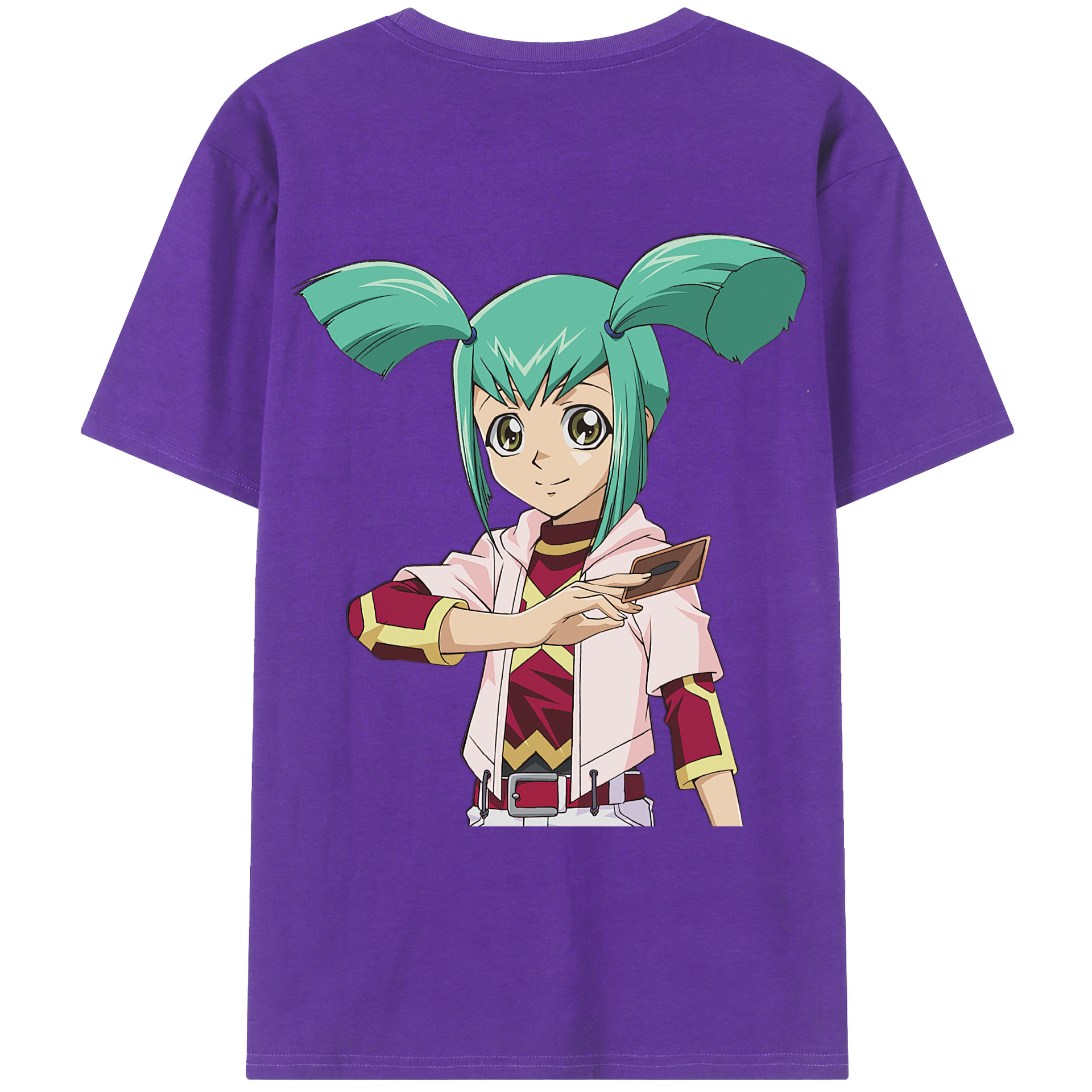 （画像用） 遊☆戯☆王 Yu-Gi-Oh! 綿100％ メンズ半袖Tシャツ（バックプリント） 通気性