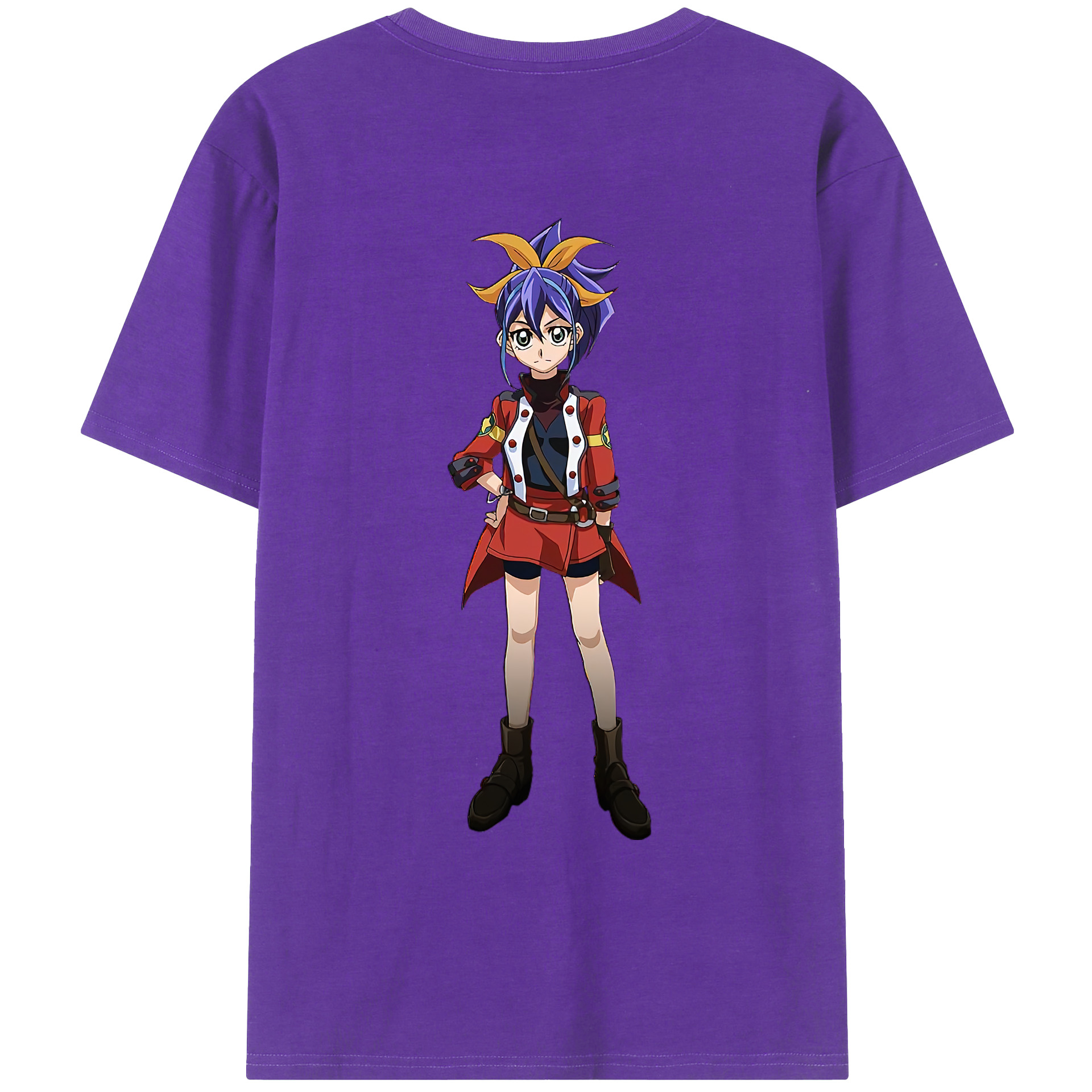 （画像用） 遊☆戯☆王 Yu-Gi-Oh! 綿100％ メンズ半袖Tシャツ（バックプリント） 通気性