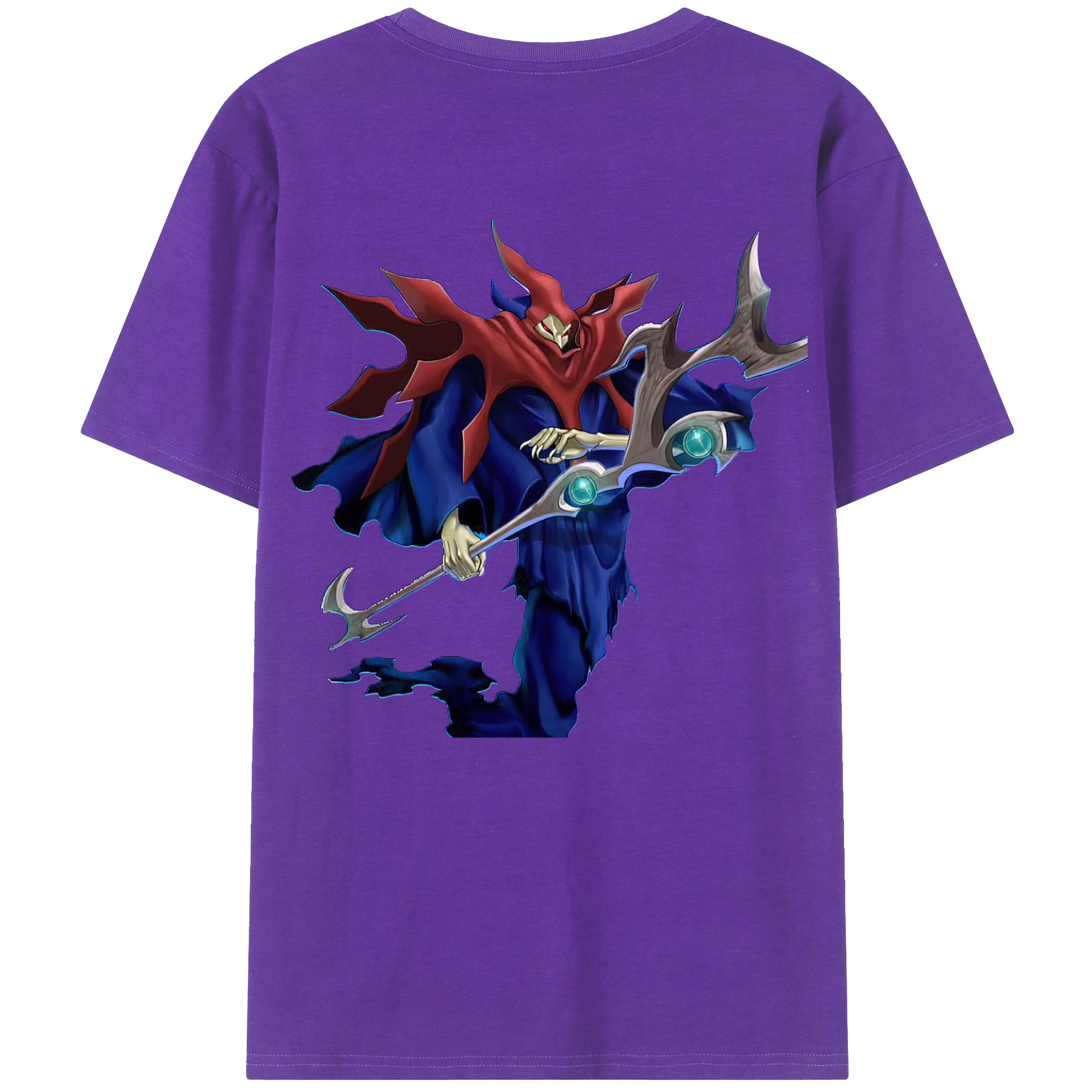 （画像用） 遊☆戯☆王 Yu-Gi-Oh! 綿100％ メンズ半袖Tシャツ（バックプリント） 通気性