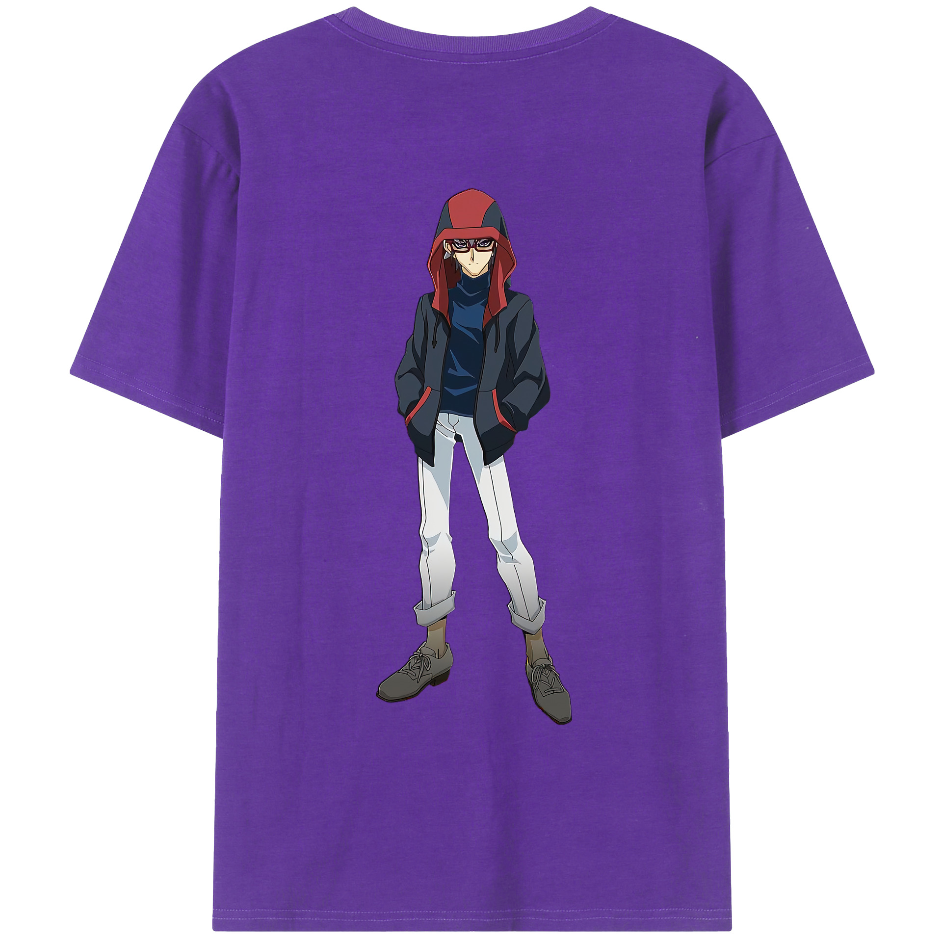 （画像用） 遊☆戯☆王 Yu-Gi-Oh! 綿100％ メンズ半袖Tシャツ（バックプリント） 通気性