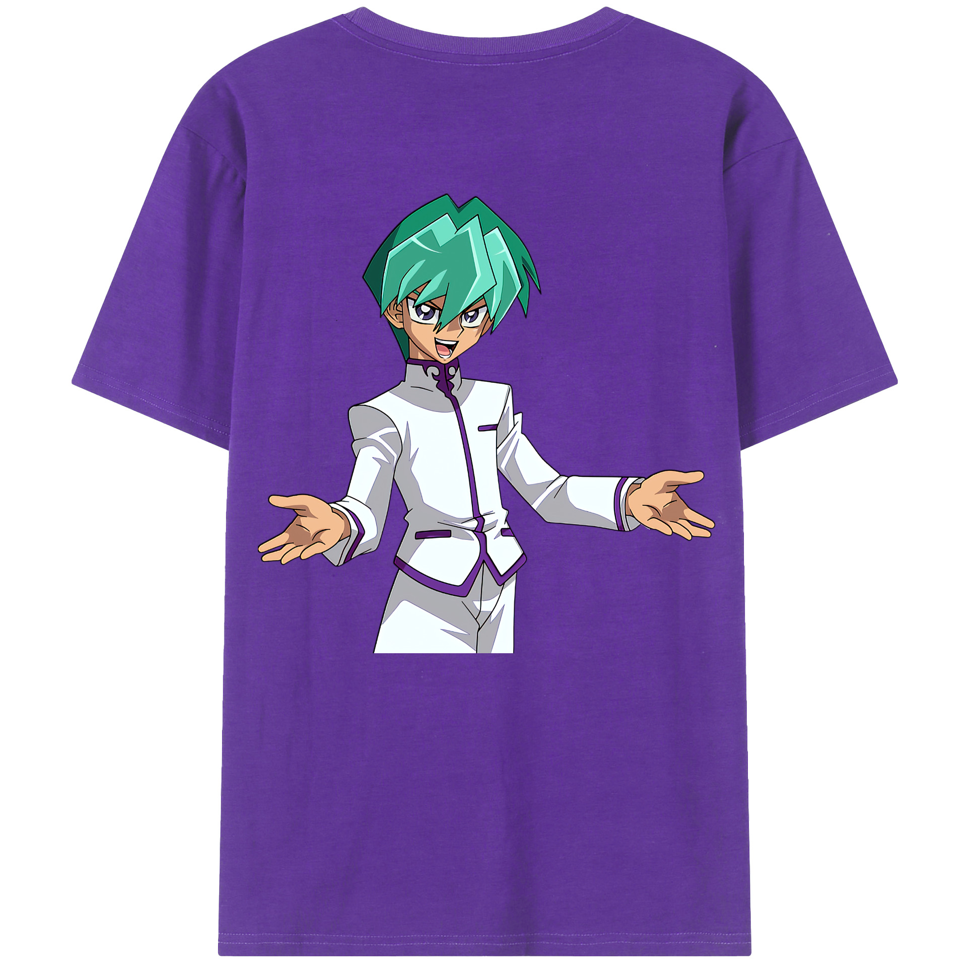 （画像用） 遊☆戯☆王 Yu-Gi-Oh! 綿100％ メンズ半袖Tシャツ（バックプリント） 通気性