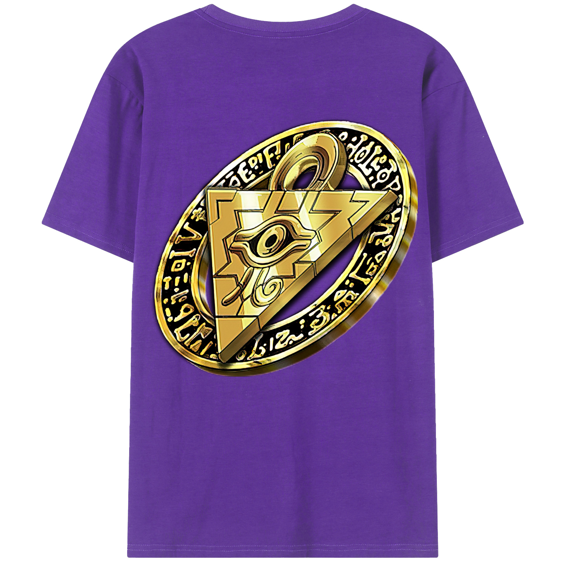 （画像用） 遊☆戯☆王 Yu-Gi-Oh! 綿100％ メンズ半袖Tシャツ（バックプリント） 通気性