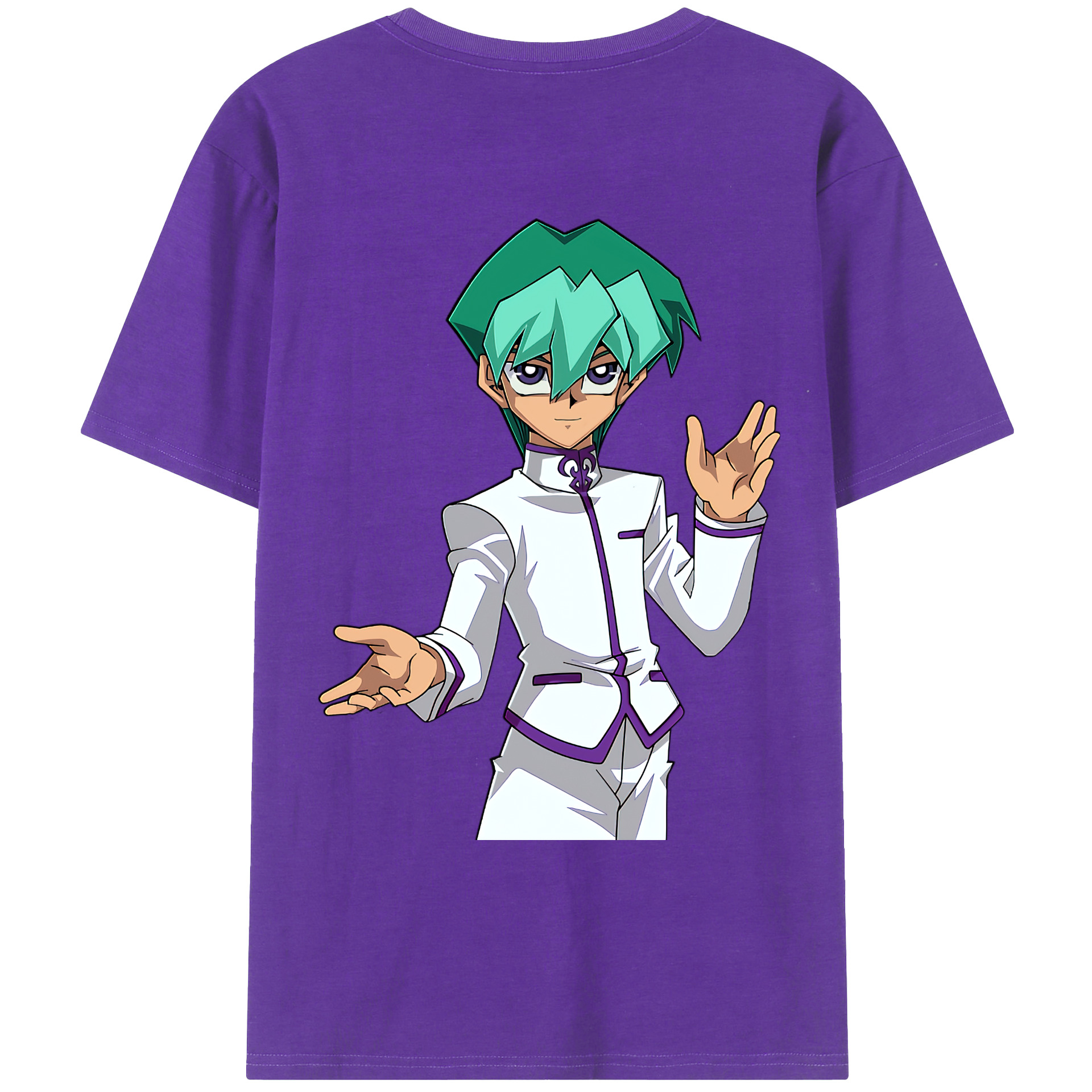 （画像用） 遊☆戯☆王 Yu-Gi-Oh! 綿100％ メンズ半袖Tシャツ（バックプリント） 通気性