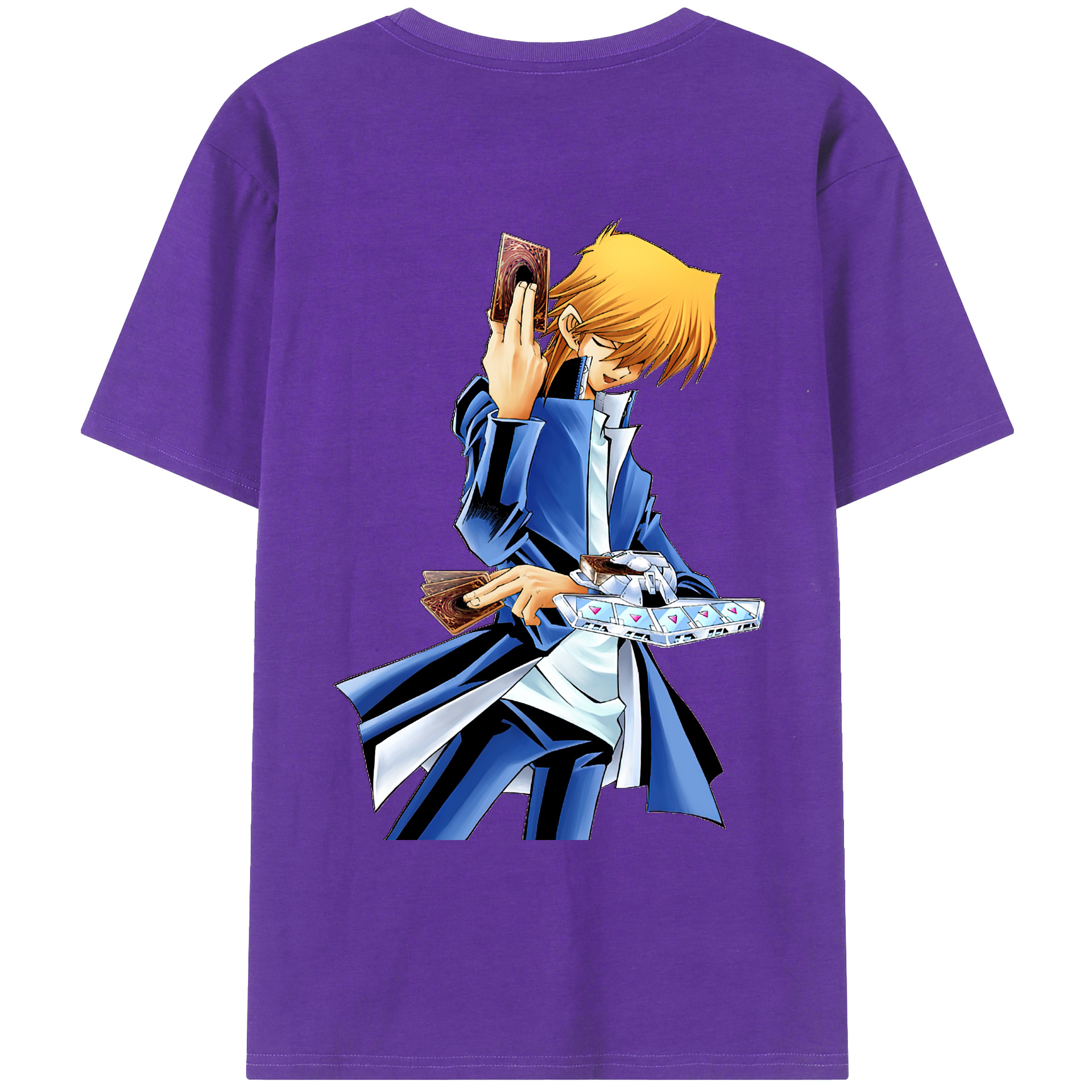（画像用） 遊☆戯☆王 Yu-Gi-Oh! 綿100％ メンズ半袖Tシャツ（バックプリント） 通気性