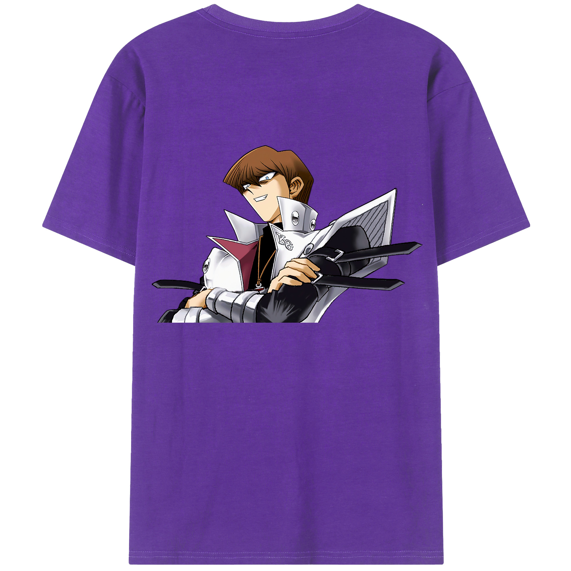（画像用） 遊☆戯☆王 Yu-Gi-Oh! 綿100％ メンズ半袖Tシャツ（バックプリント） 通気性