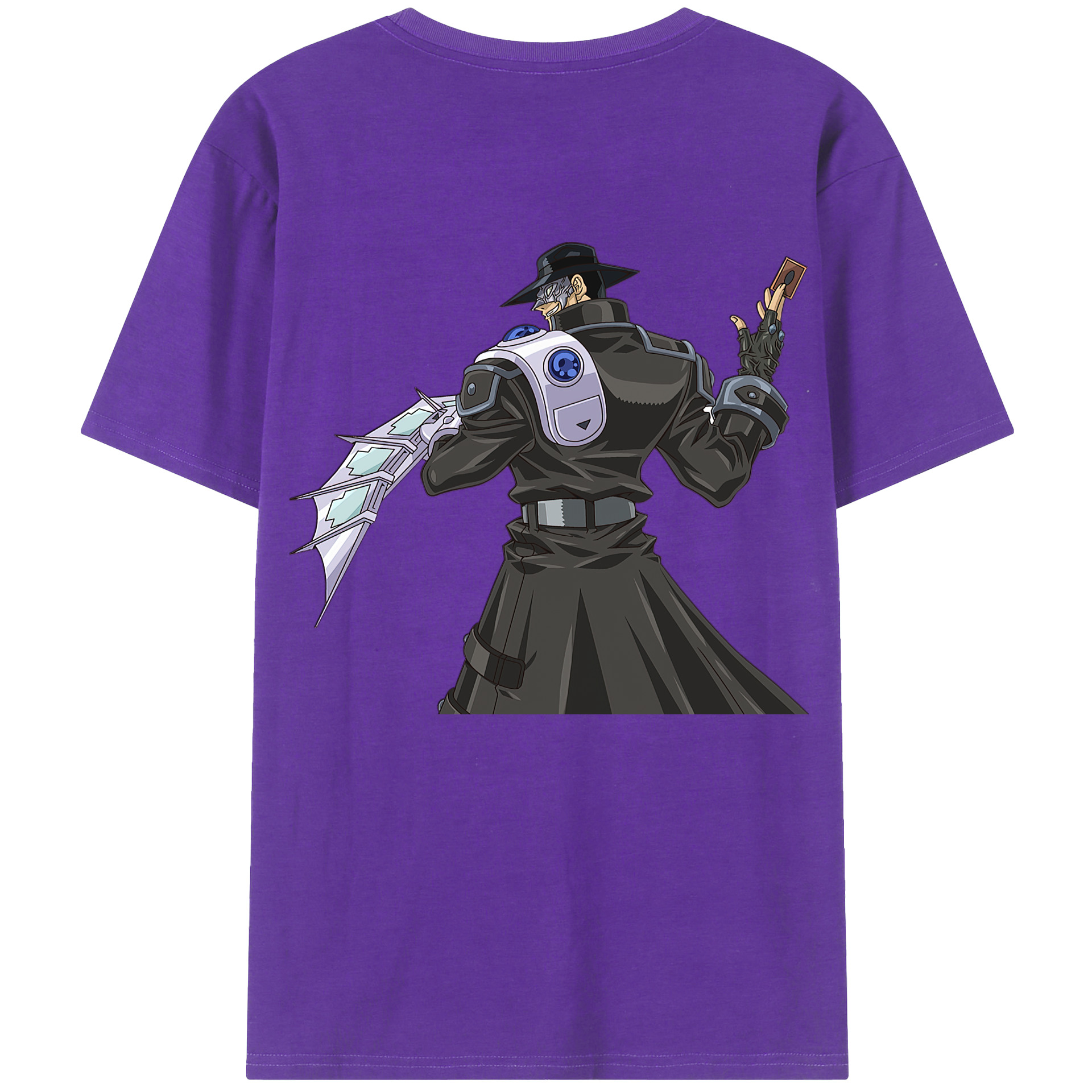 （画像用） 遊☆戯☆王 Yu-Gi-Oh! 綿100％ メンズ半袖Tシャツ（バックプリント） 通気性