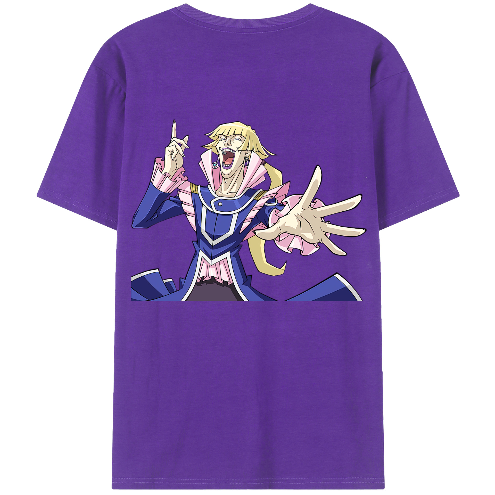 （画像用） 遊☆戯☆王 Yu-Gi-Oh! 綿100％ メンズ半袖Tシャツ（バックプリント） 通気性