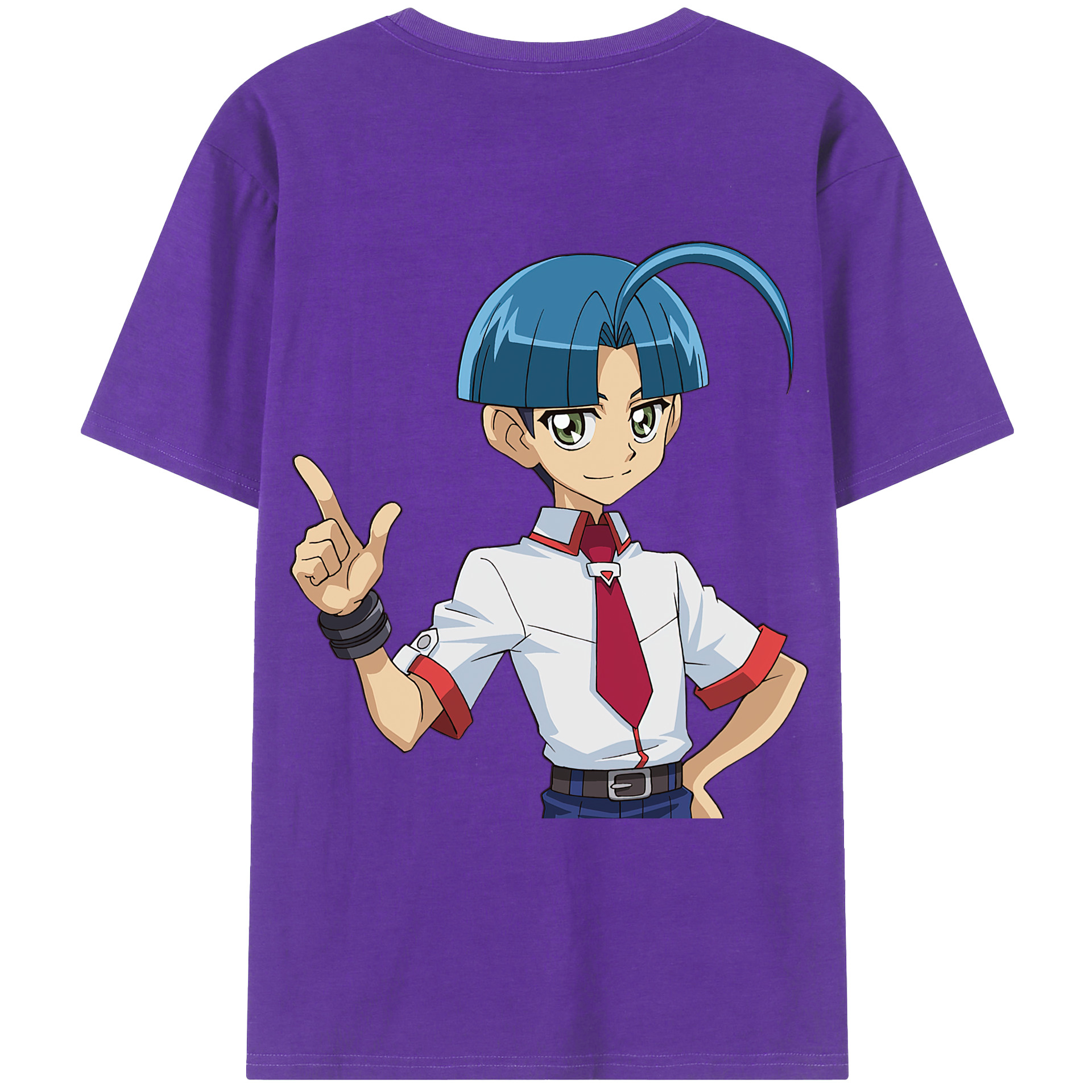 （画像用） 遊☆戯☆王 Yu-Gi-Oh! 綿100％ メンズ半袖Tシャツ（バックプリント） 通気性