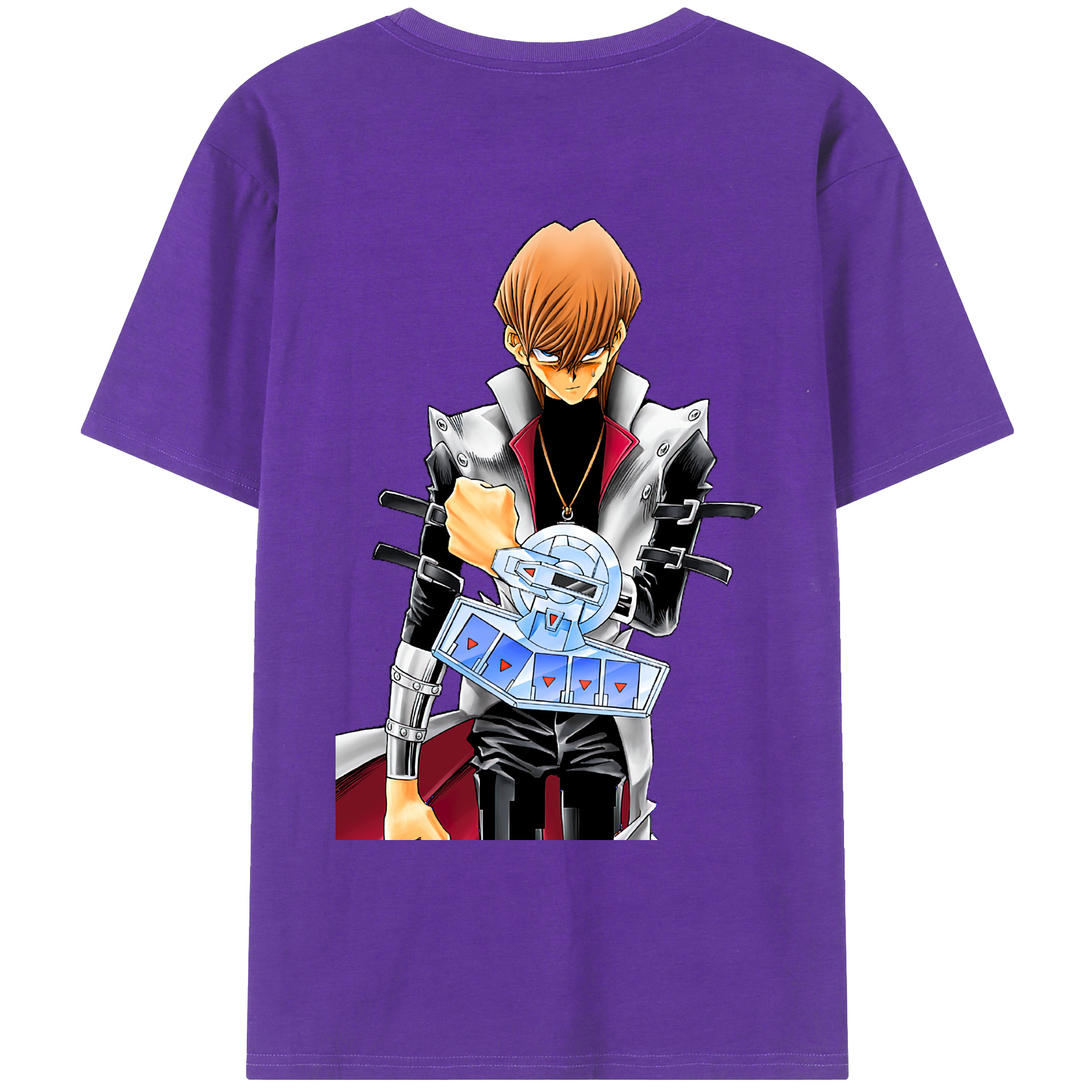 （画像用） 遊☆戯☆王 Yu-Gi-Oh! 綿100％ メンズ半袖Tシャツ（バックプリント） 通気性