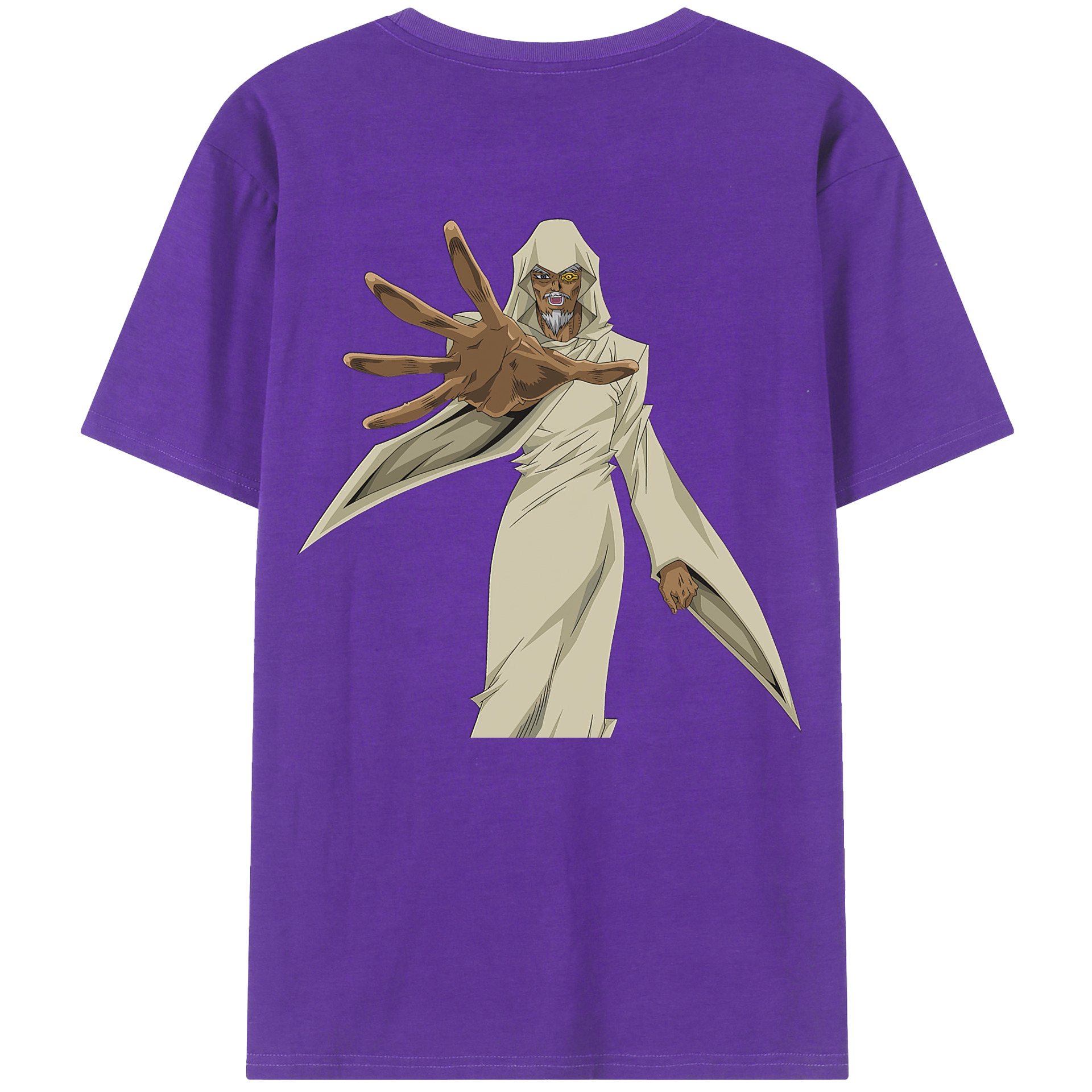 （画像用） 遊☆戯☆王 Yu-Gi-Oh! 綿100％ メンズ半袖Tシャツ（バックプリント） 通気性